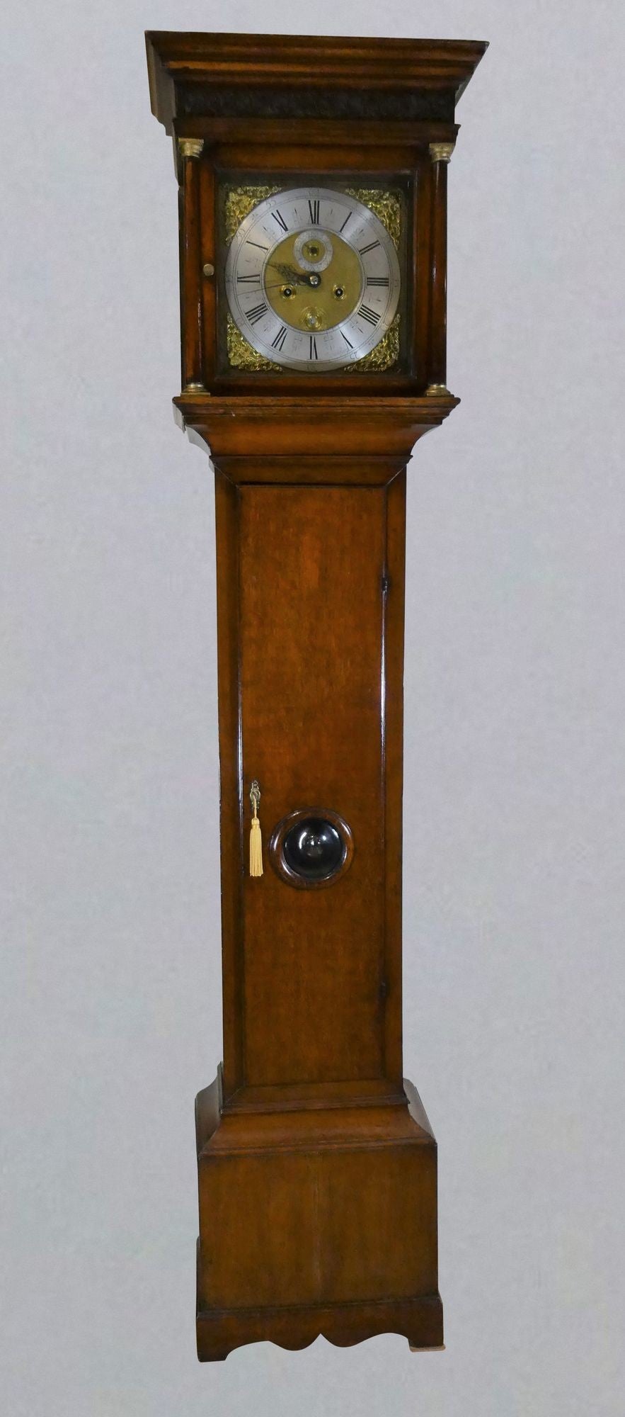Queen Anne Oak Cased Longcase Clock by Joseph Davies, Ratcliffe Highway