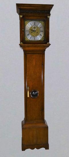 Antique Queen Anne Oak Cased Longcase Clock by Joseph Davies, Ratcliffe Highway