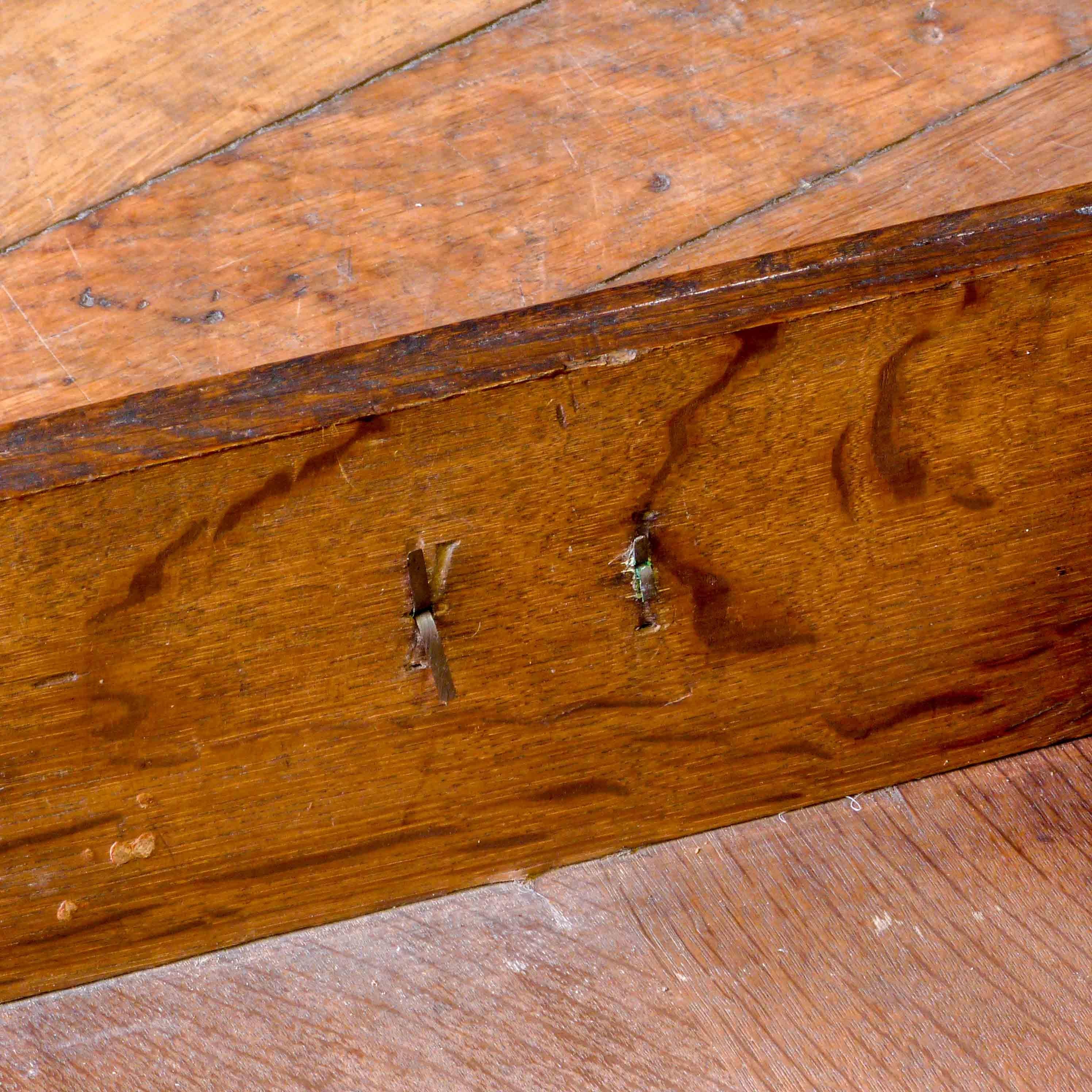 Queen Anne Oak Chest on Stand For Sale 6