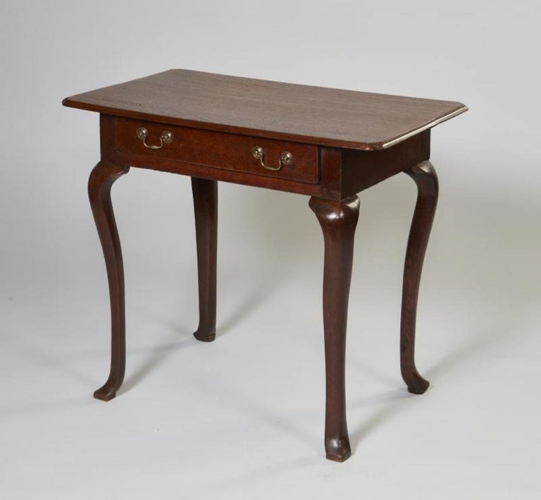 Queen Anne Oak Padfoot Table For Sale at 1stDibs