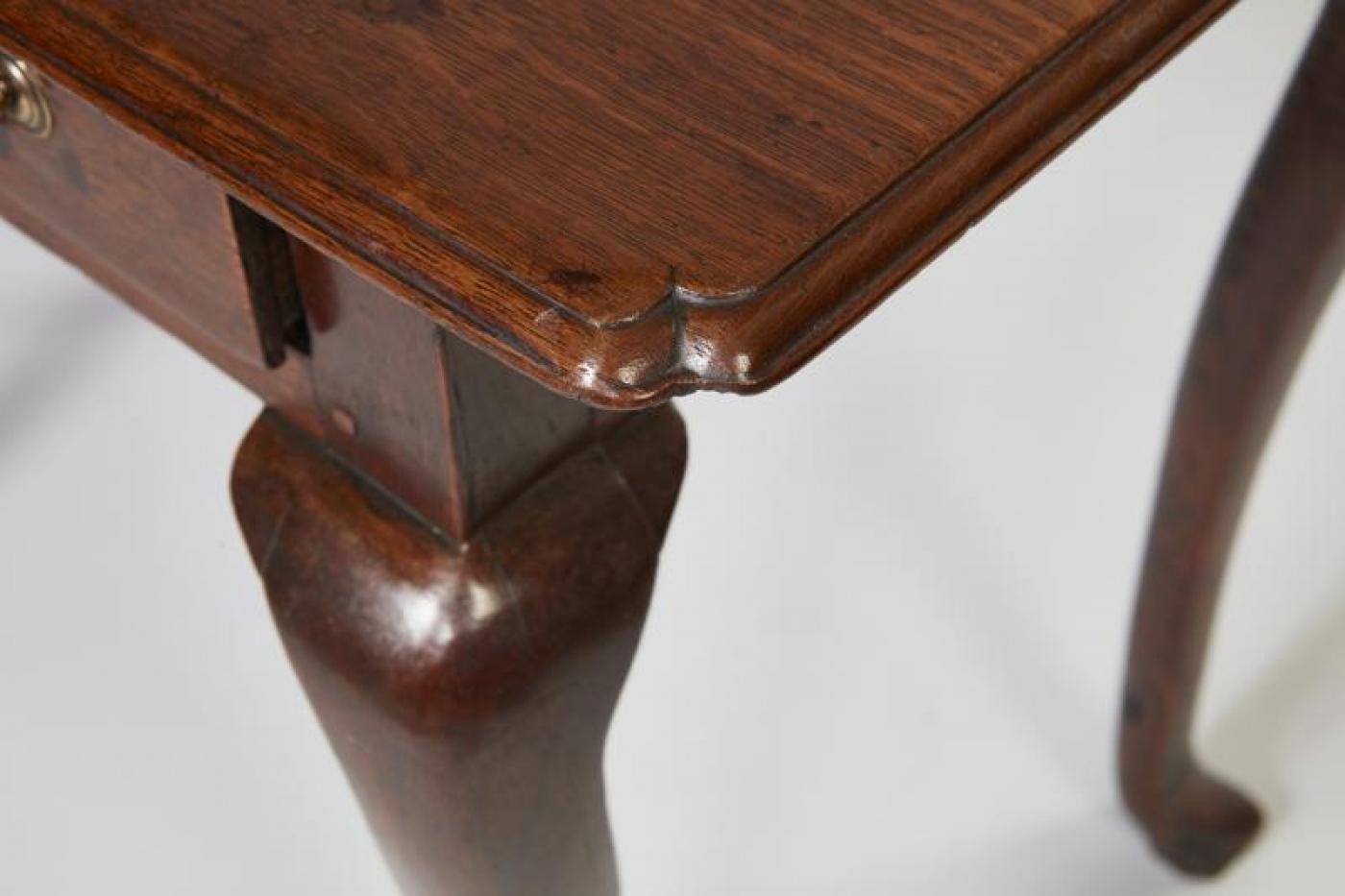 18th Century Queen Anne Oak Padfoot Table For Sale