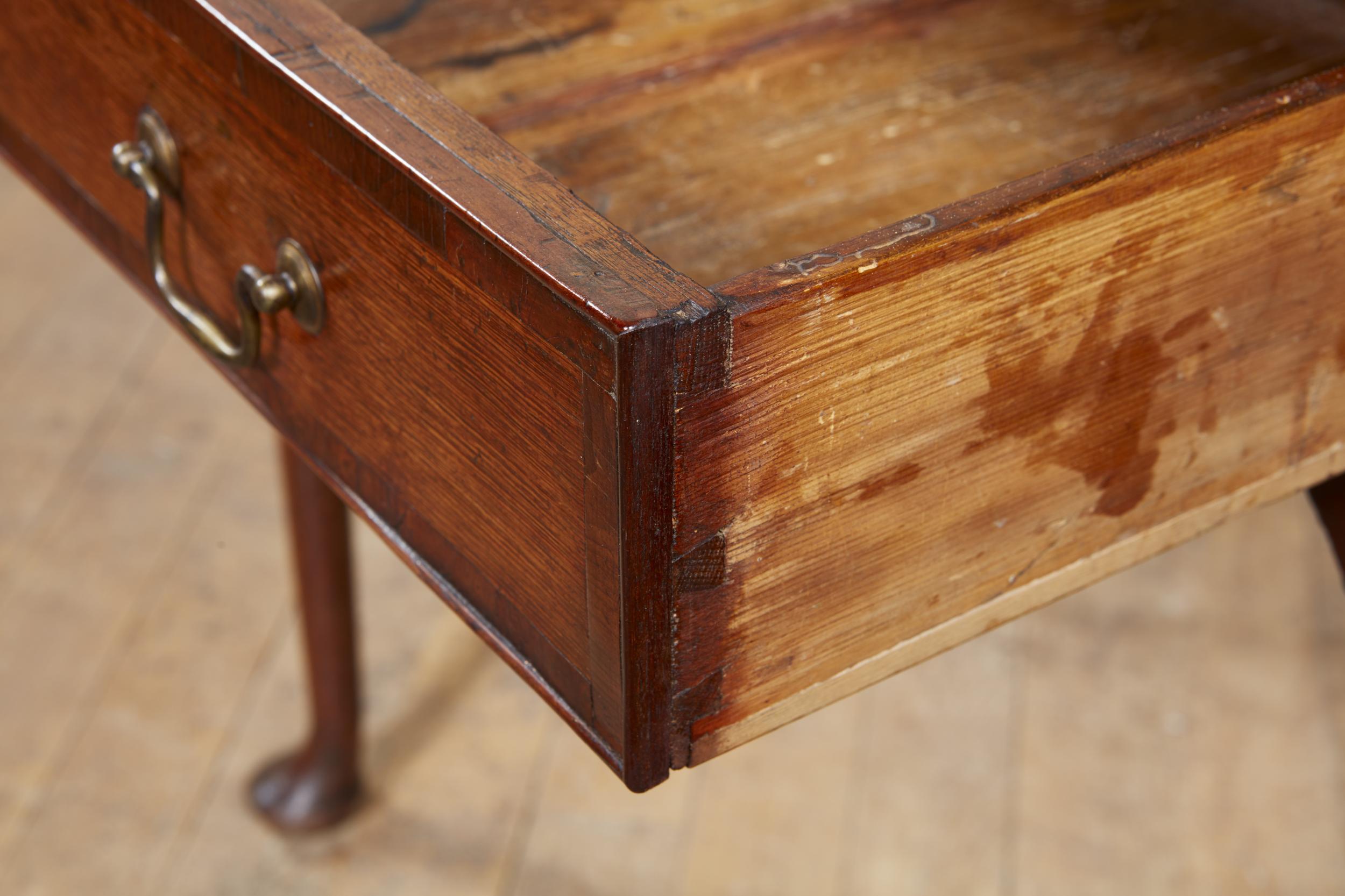 Queen Anne Pad Foot Oak Table 6