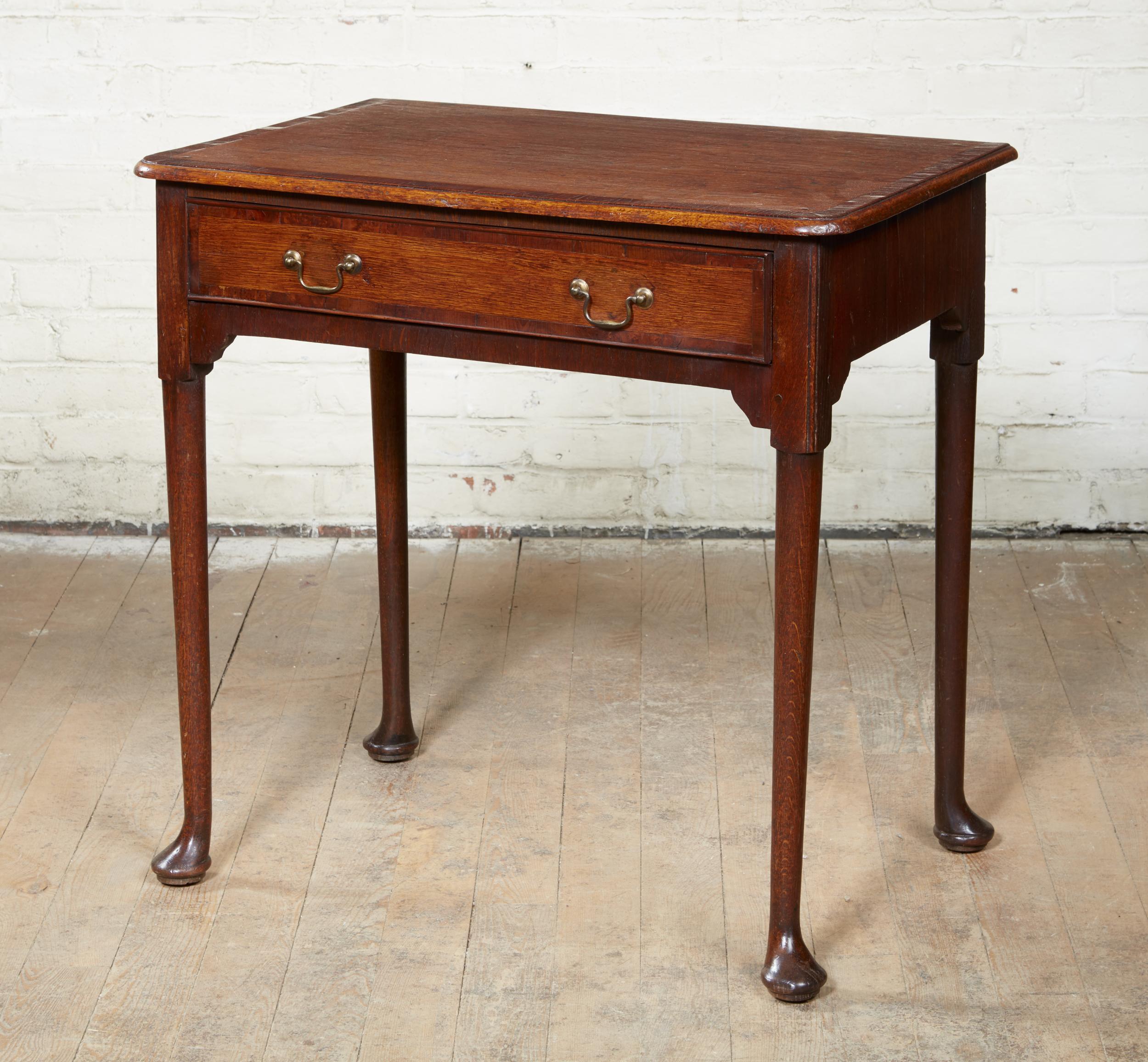 George I Queen Anne Pad Foot Oak Table