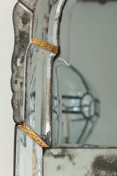 Queen Anne Period ‘All Glass’ Border Mirror (SN4951)