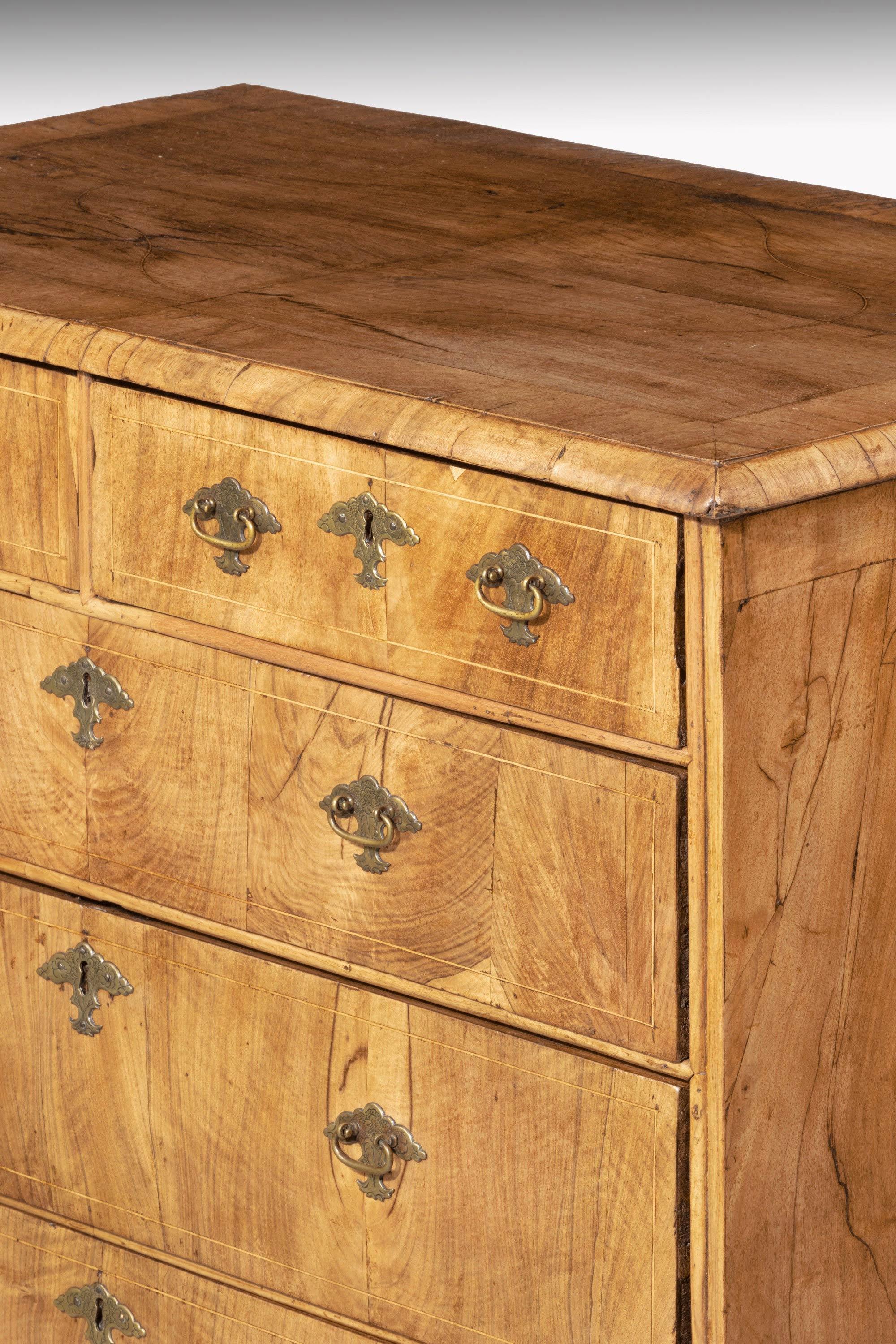 English Queen Anne Period Chest of Drawers