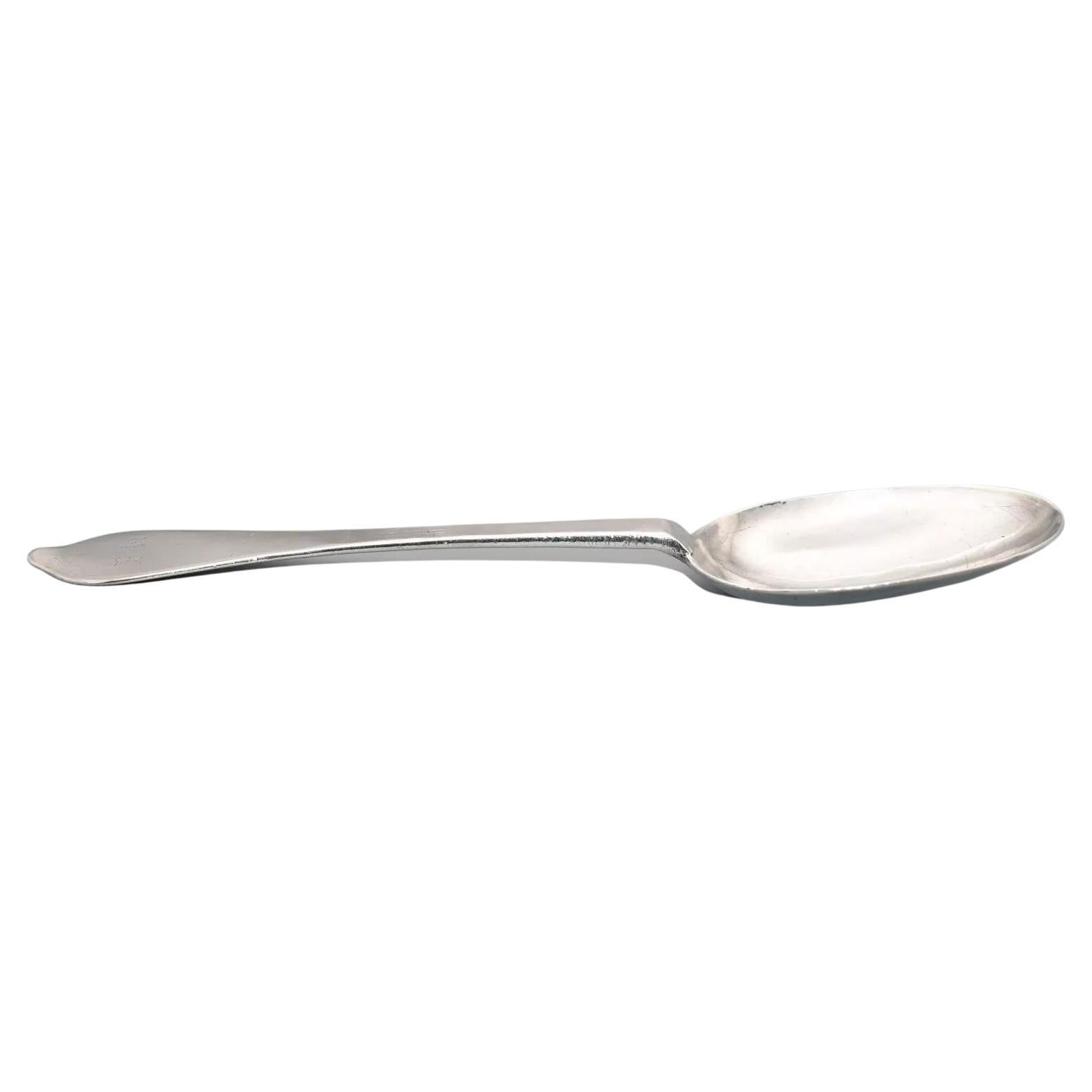 Queen Anne Rattail Dognose Silver Initialled Spoon Lawrence Coles London 1705