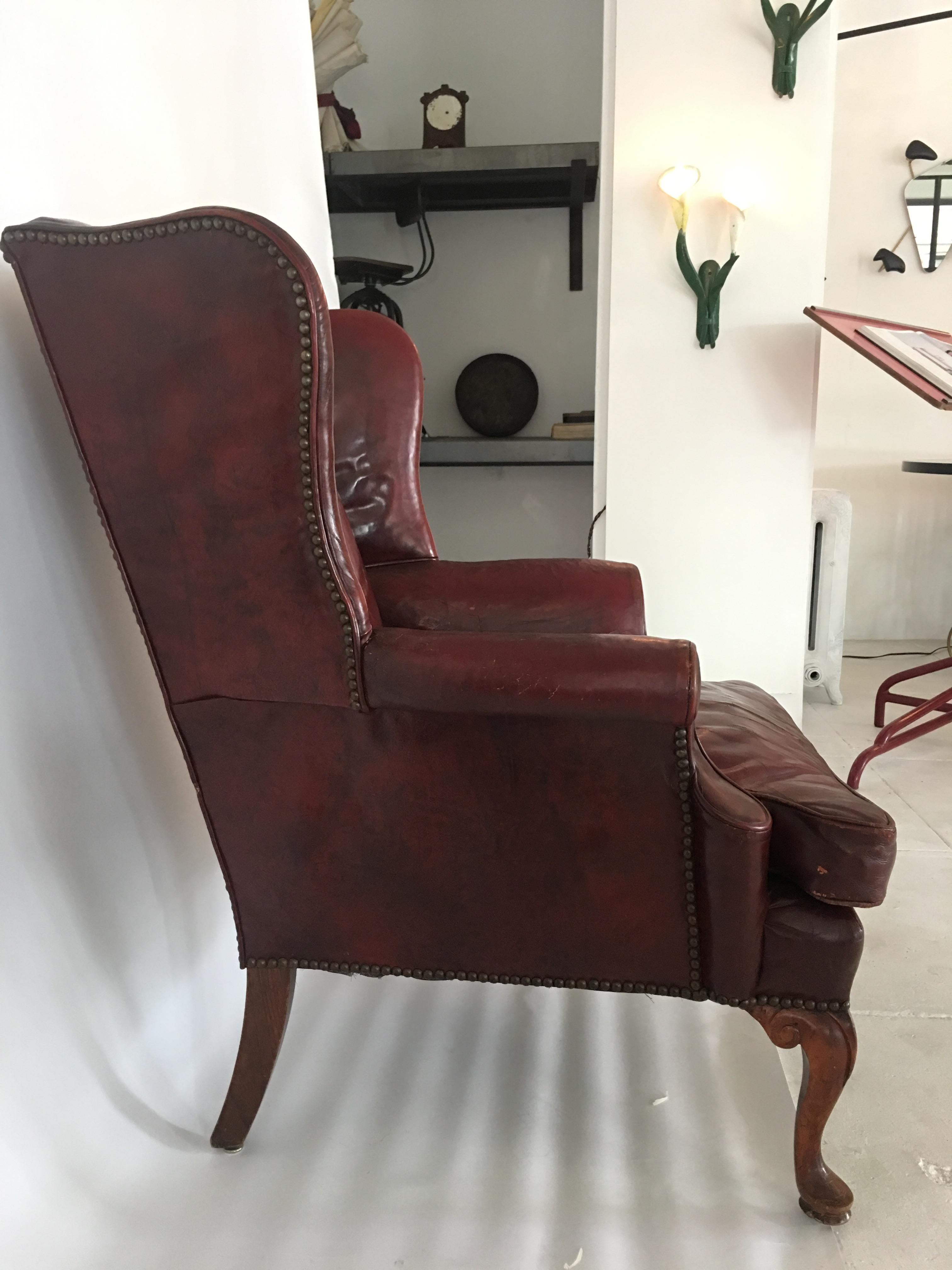 red queen anne chair