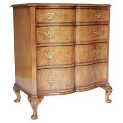 Queen Anne Revival Walnut & Burr Walnut chest circa 1920s