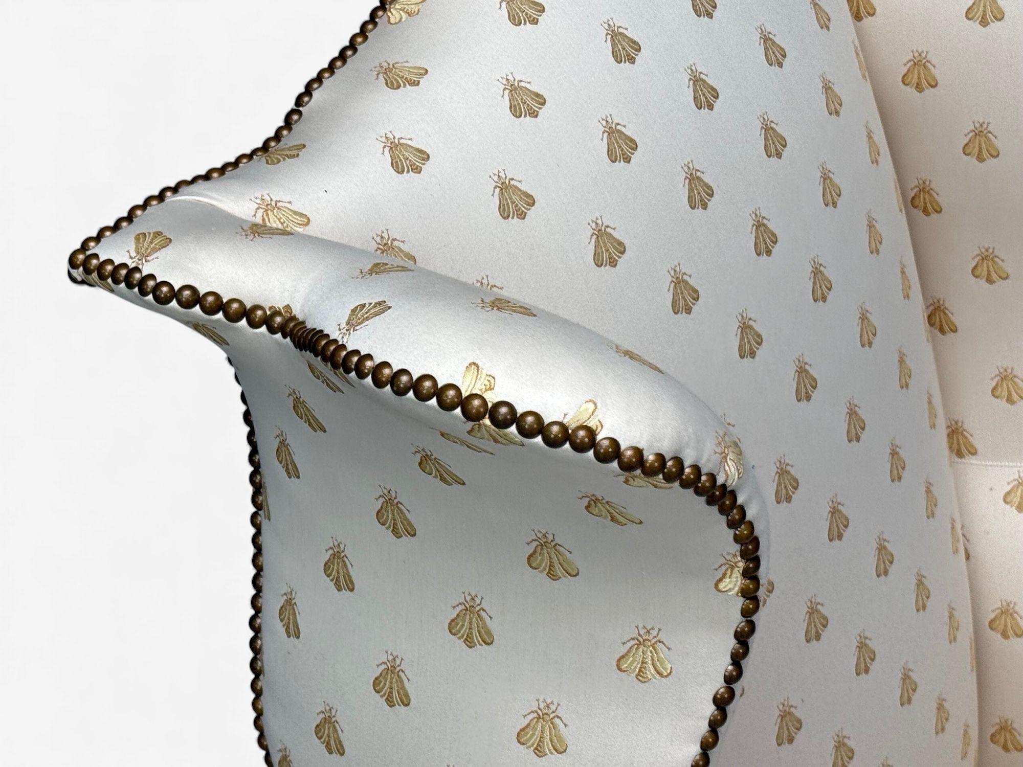 Queen Anne, Scalamandre, Mogano, Sedia a dondolo, Inghilterra, XIX secolo. in vendita 4