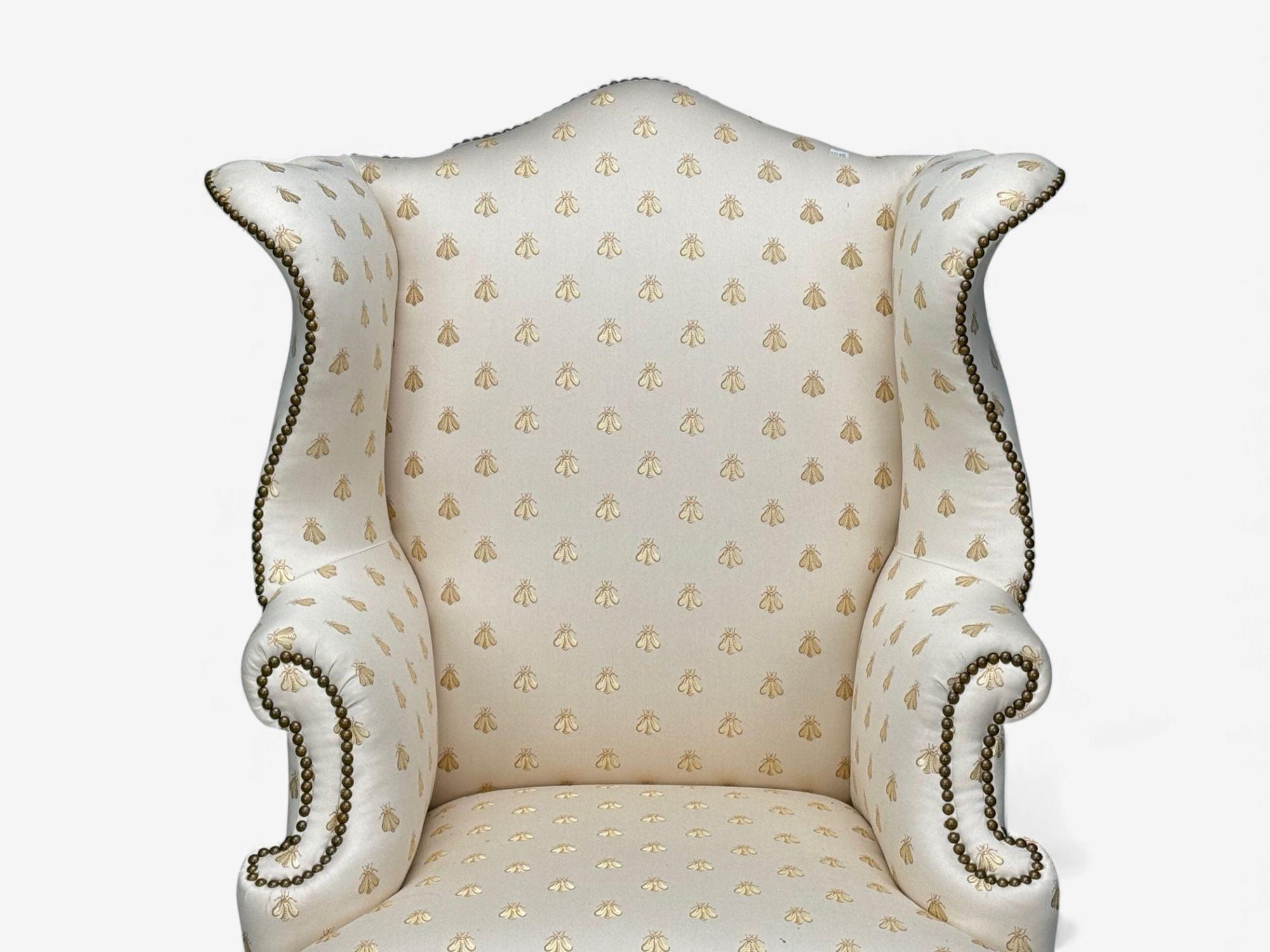 Queen Anne, Scalamandre, Mogano, Sedia a dondolo, Inghilterra, XIX secolo. in vendita 1