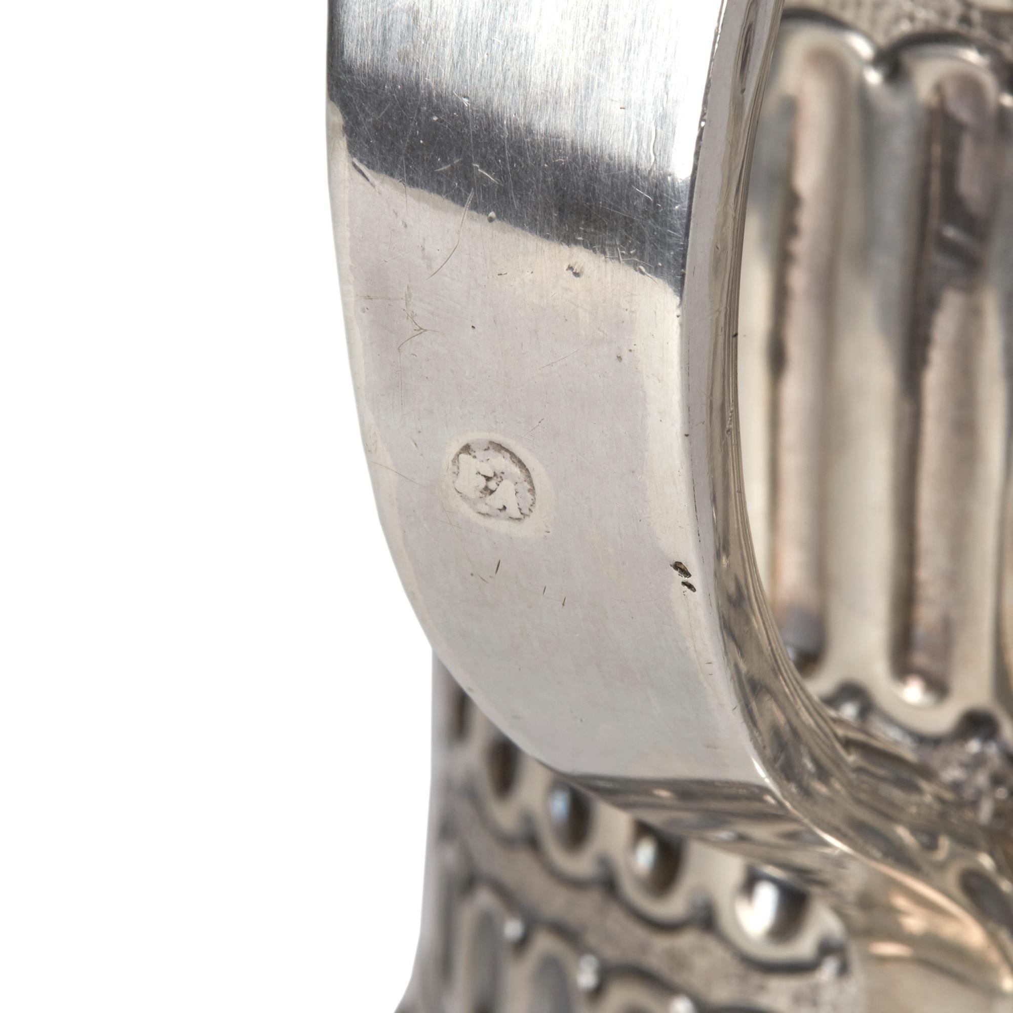 Molded Queen Anne Silver Tankard with Scottish Blane Crest London, 1706 For Sale