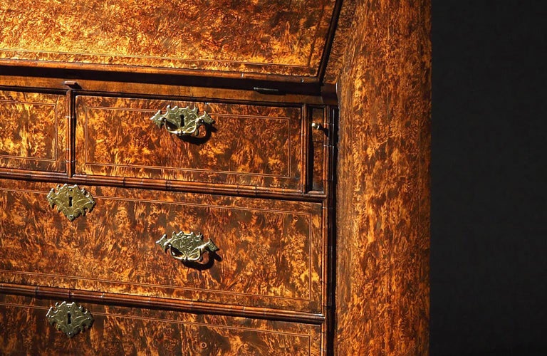 Queen Anne Stained Field Maple “MulberryWood”, For Sale at 1stDibs