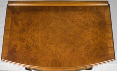 Queen Anne Style Bow Front Walnut Chest of Drawers Dresser