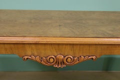 Queen Anne Style Burr Walnut Coffee Table