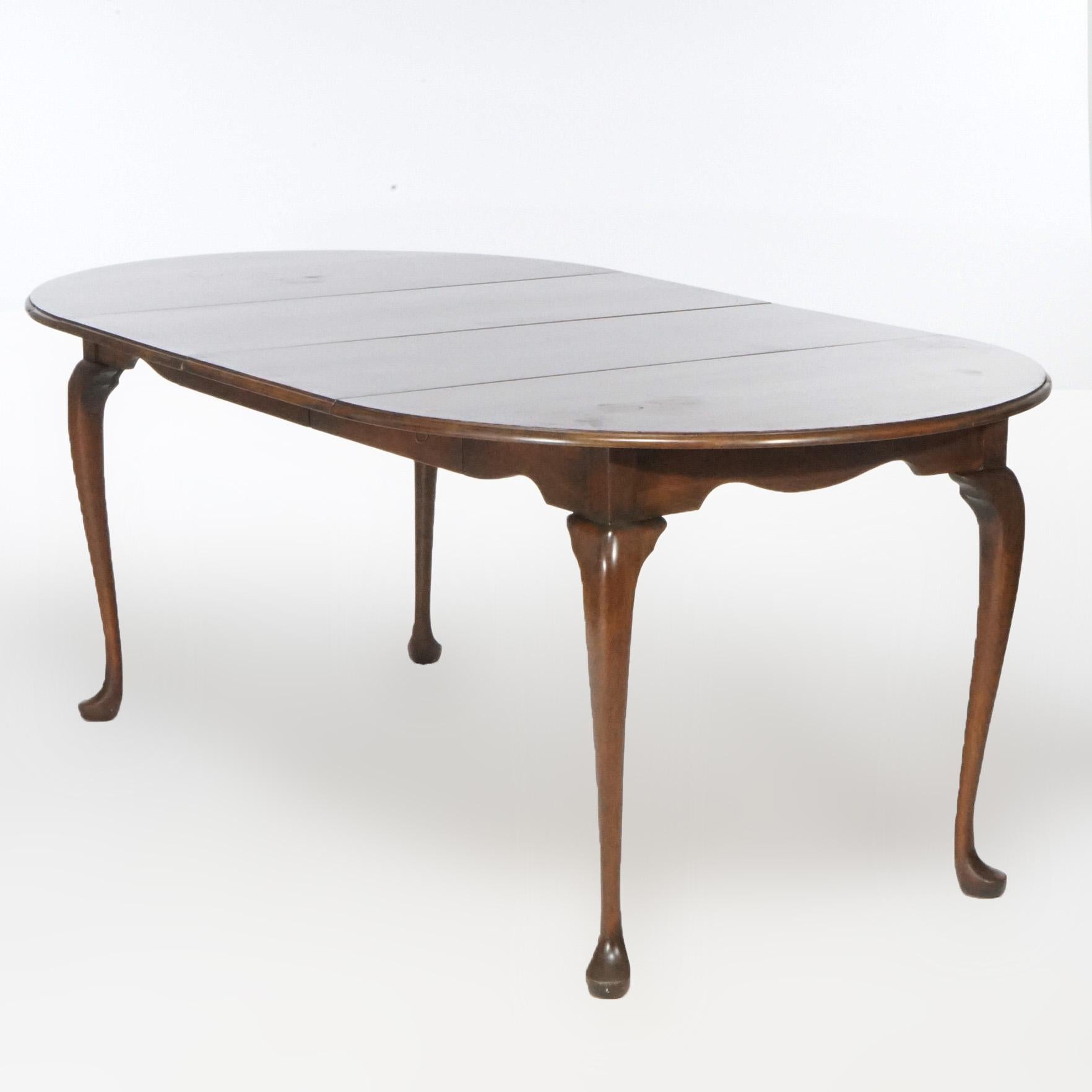 queen anne round dining table