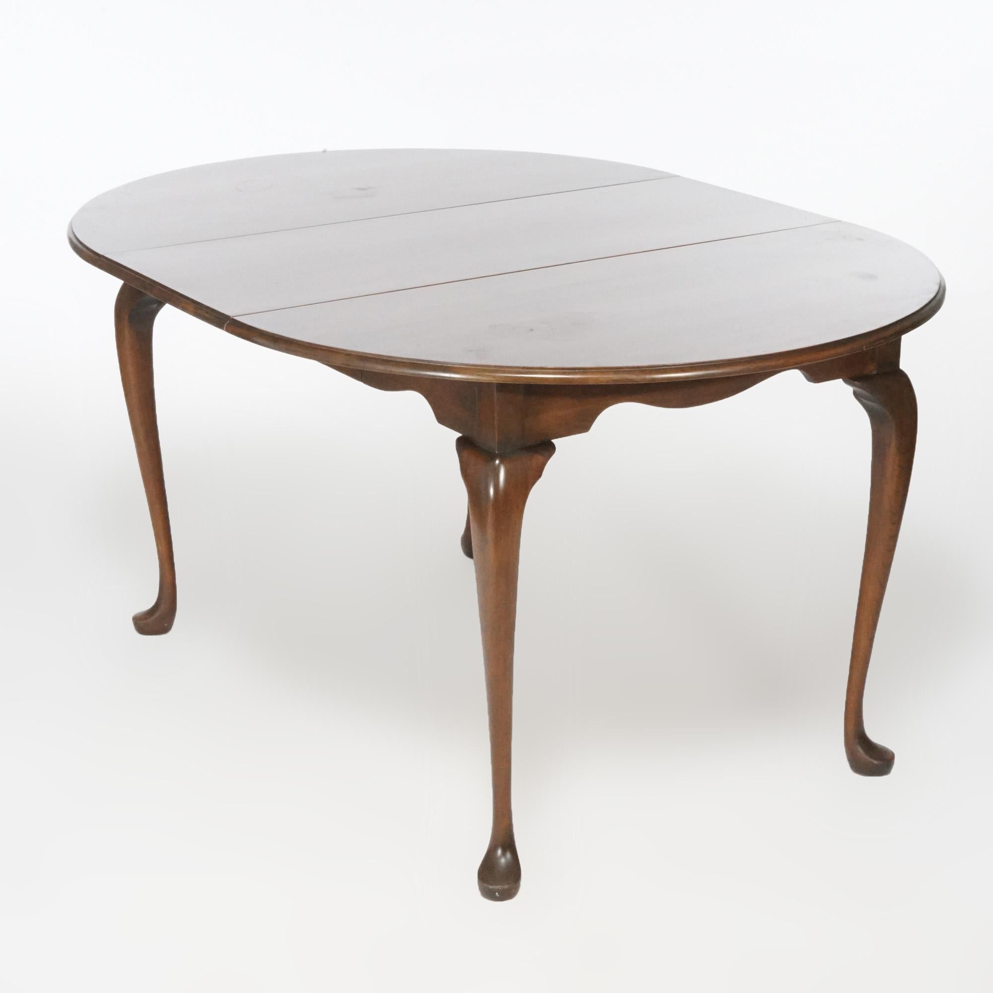 round queen anne dining table