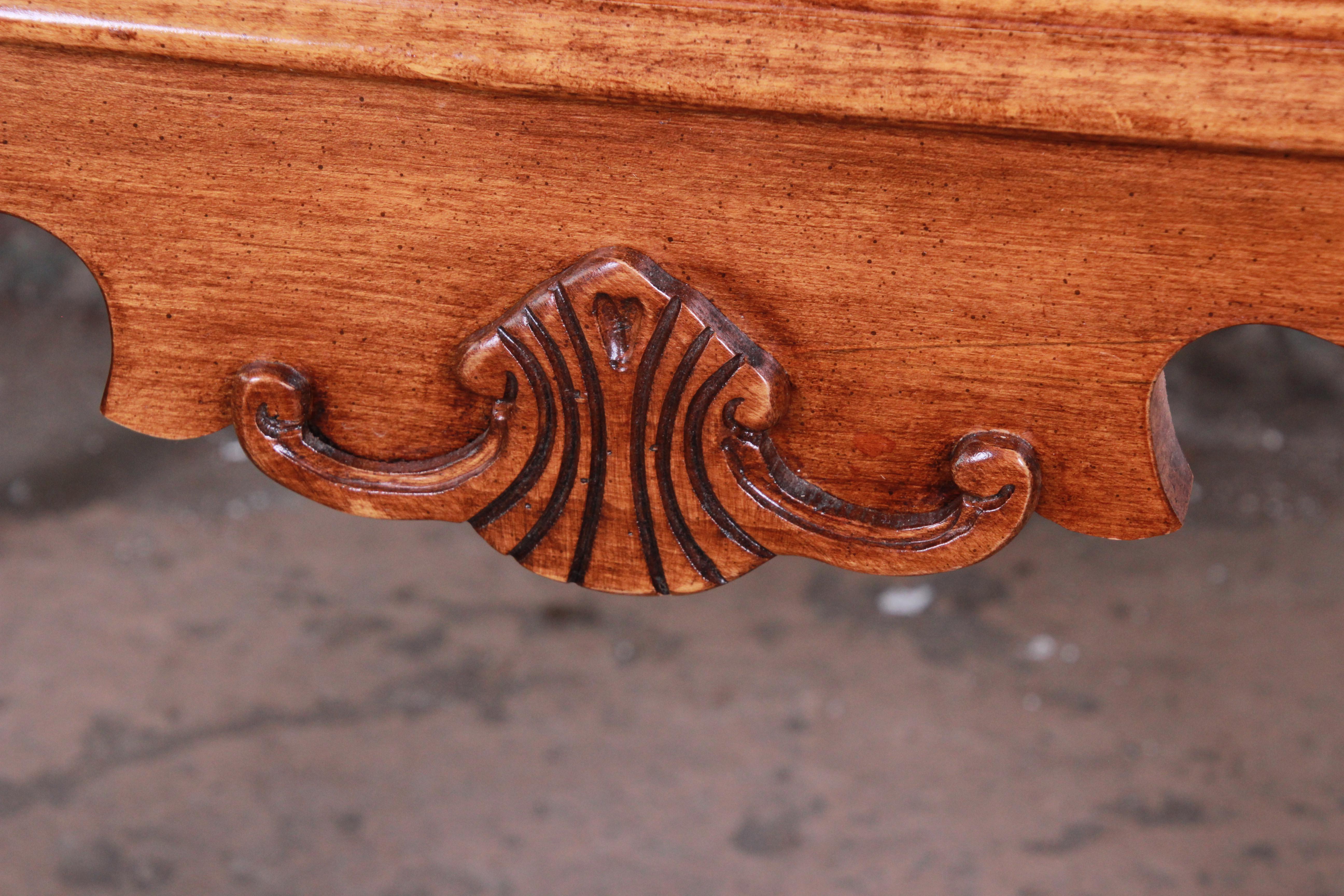 Queen Anne Style Cherrywood Armoire Dresser by Lexington 1