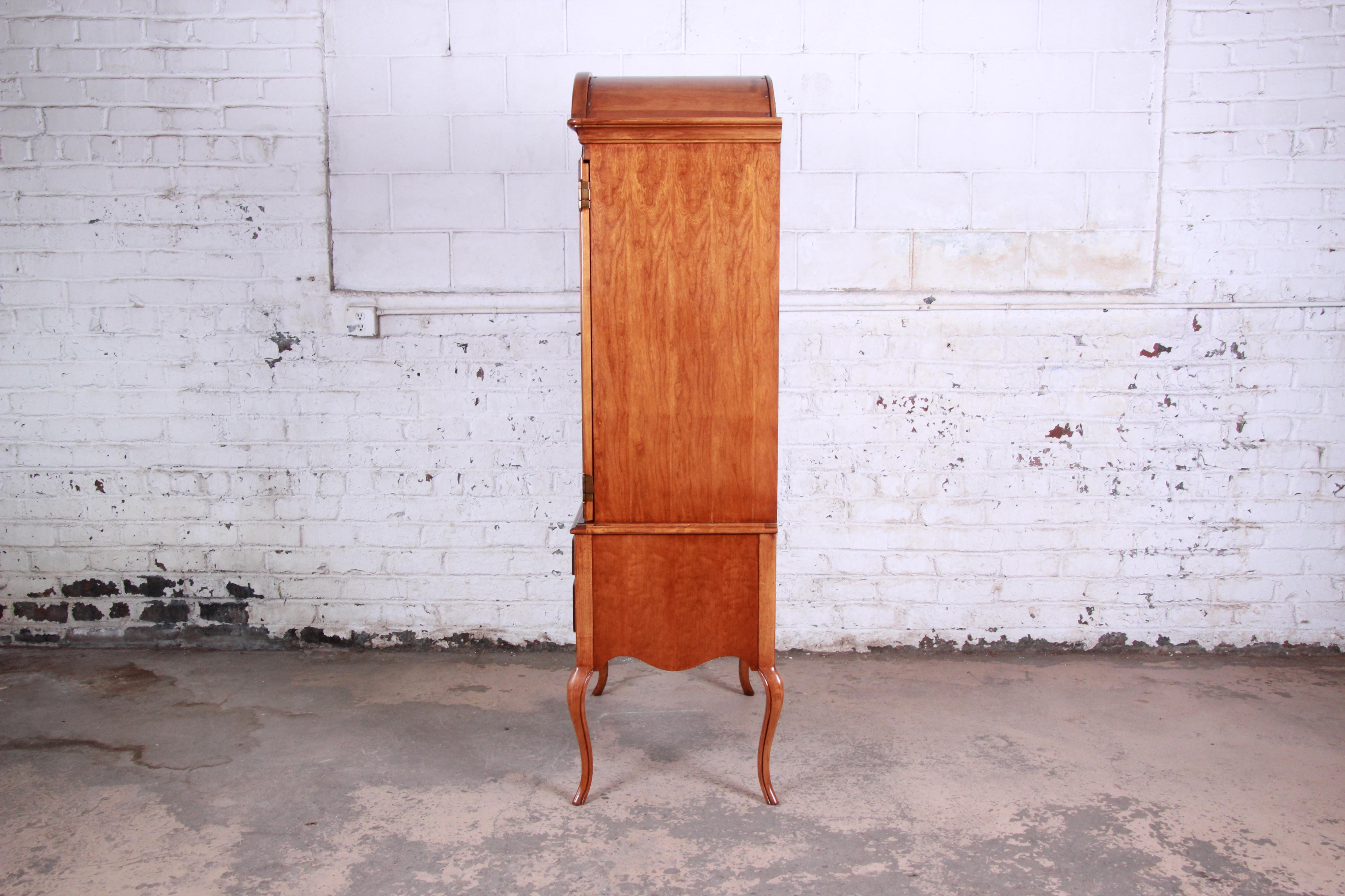 Queen Anne Style Cherrywood Armoire Dresser by Lexington 2