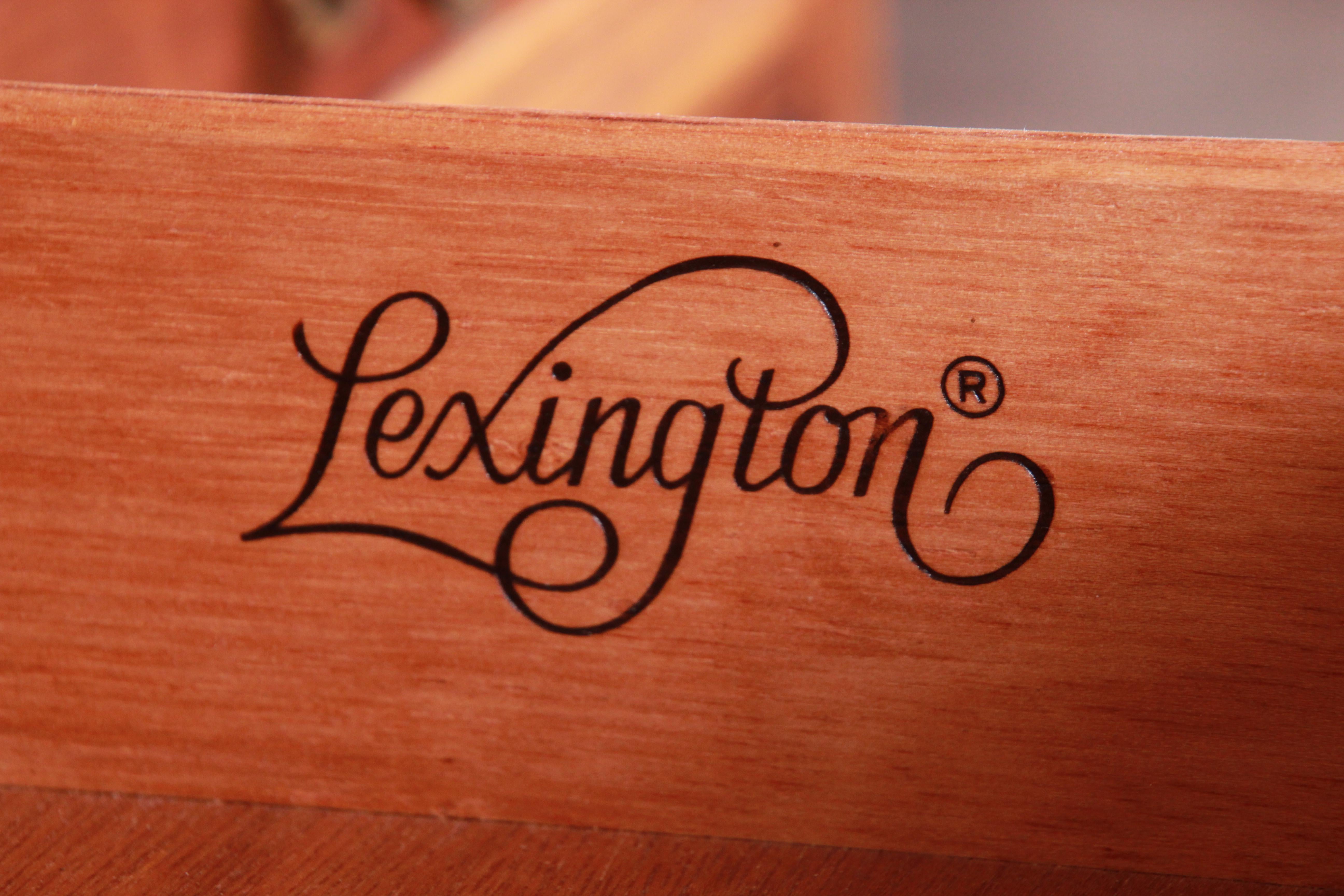 Queen Anne Style Cherrywood Armoire Dresser by Lexington 3