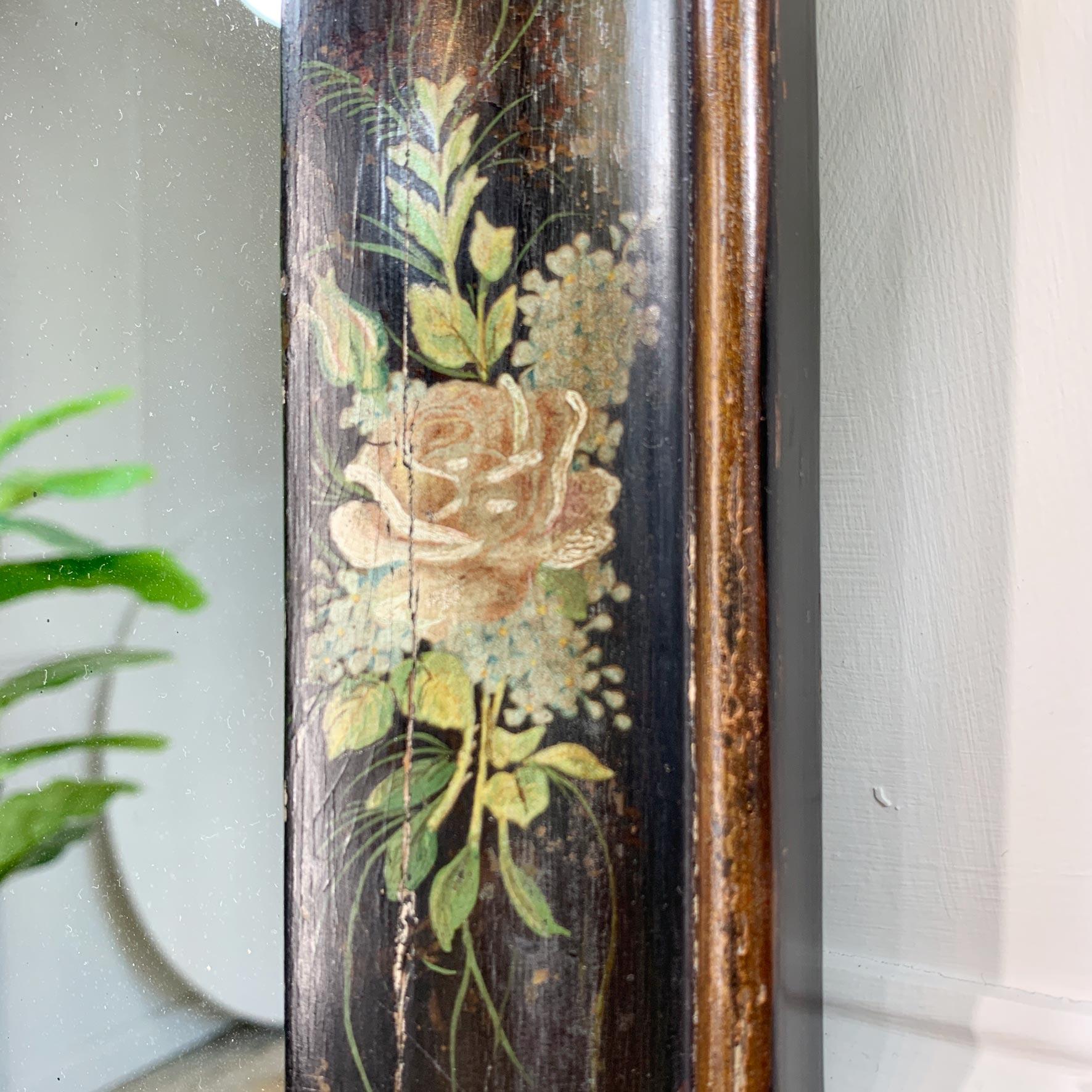 Queen Anne Style Chinoiserie Decorated Mirror 2