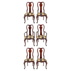 Queen Anne Style Dining Chair Set, 6