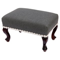 Queen Anne Style Footstool/Mod Trim