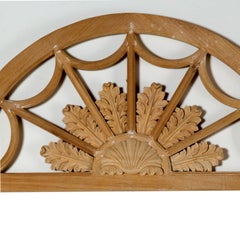 Queen Anne Style Frame Bleached Mahangony Field of Flower Crest