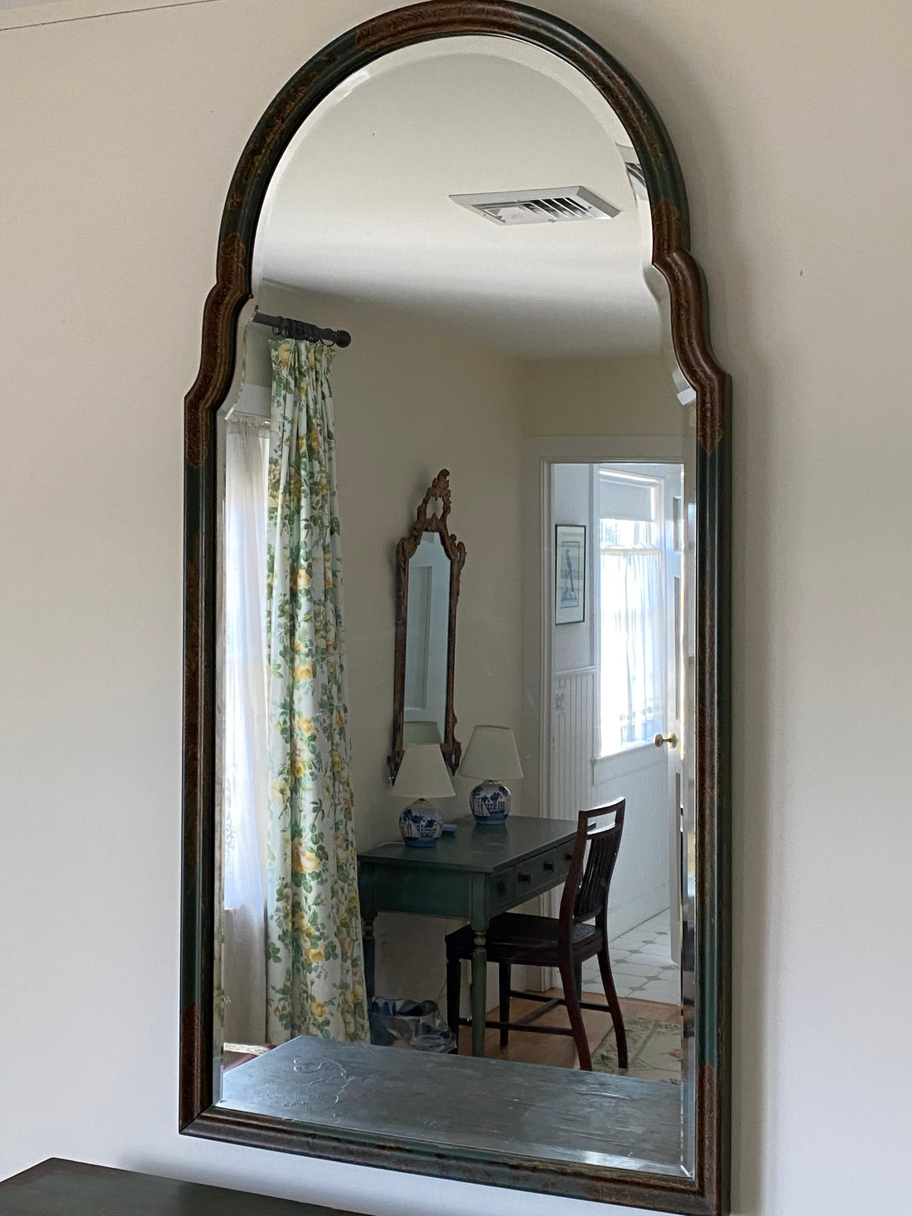 Unknown Queen Anne Style Japanned Pier Mirror