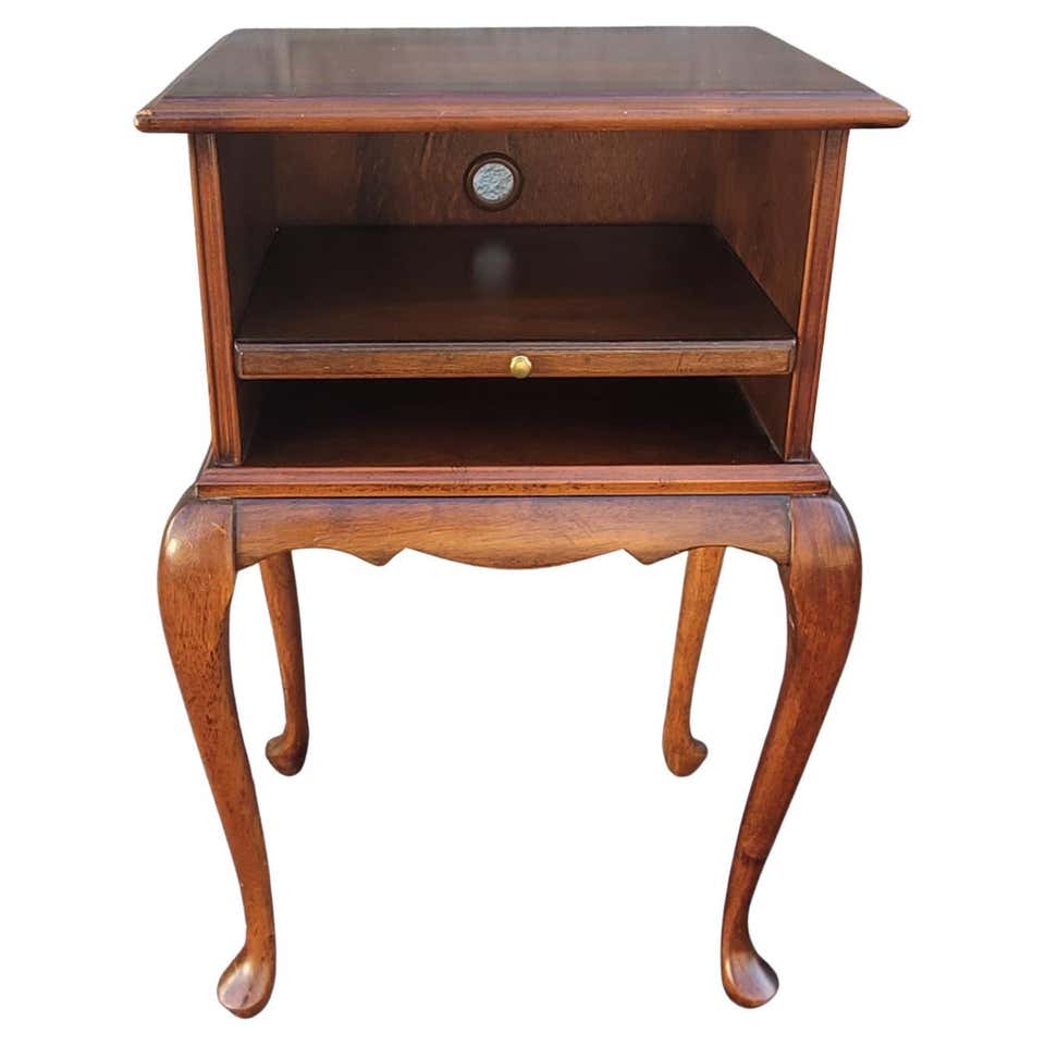 Ethan Allen Queen Ann Style Pull Out Tray Expandable Side End ...