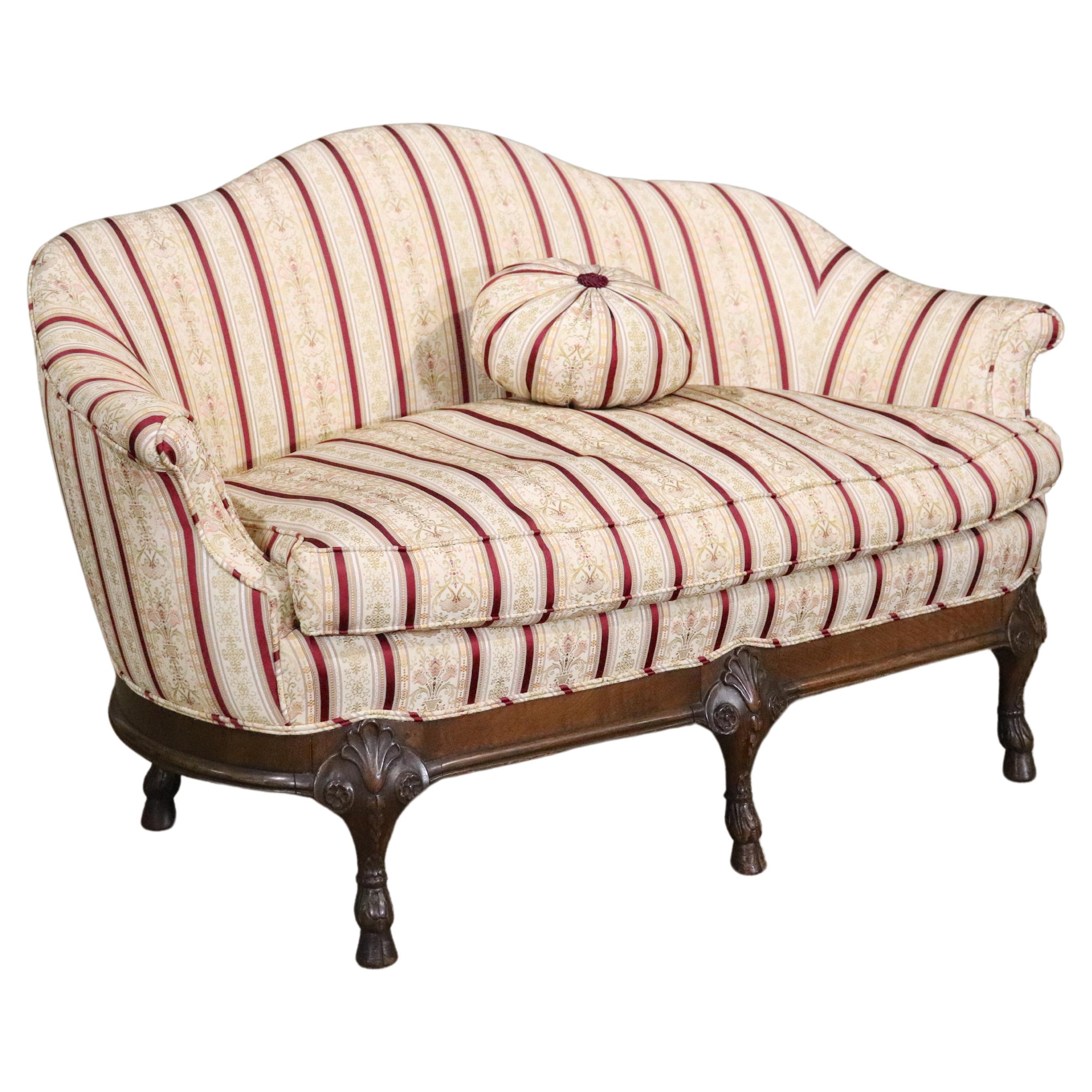 Queen Anne Style Loveseat For Sale