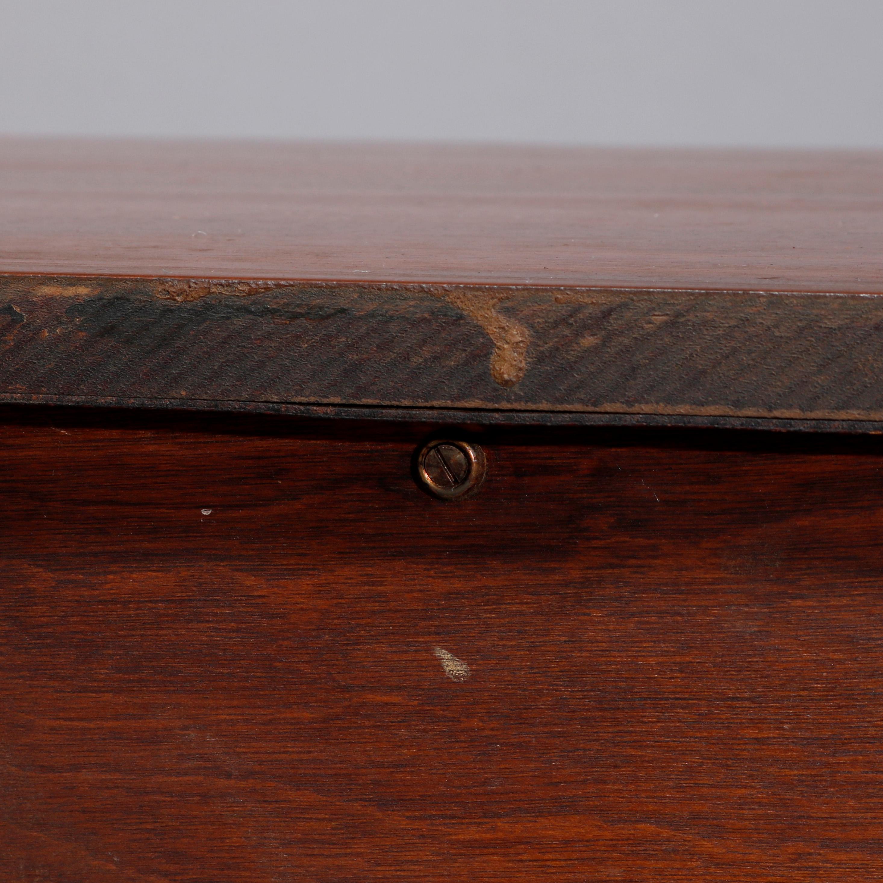 Queen Anne Style Mahogany Block Front & Shell Carved Sideboard C1930 For Sale 7