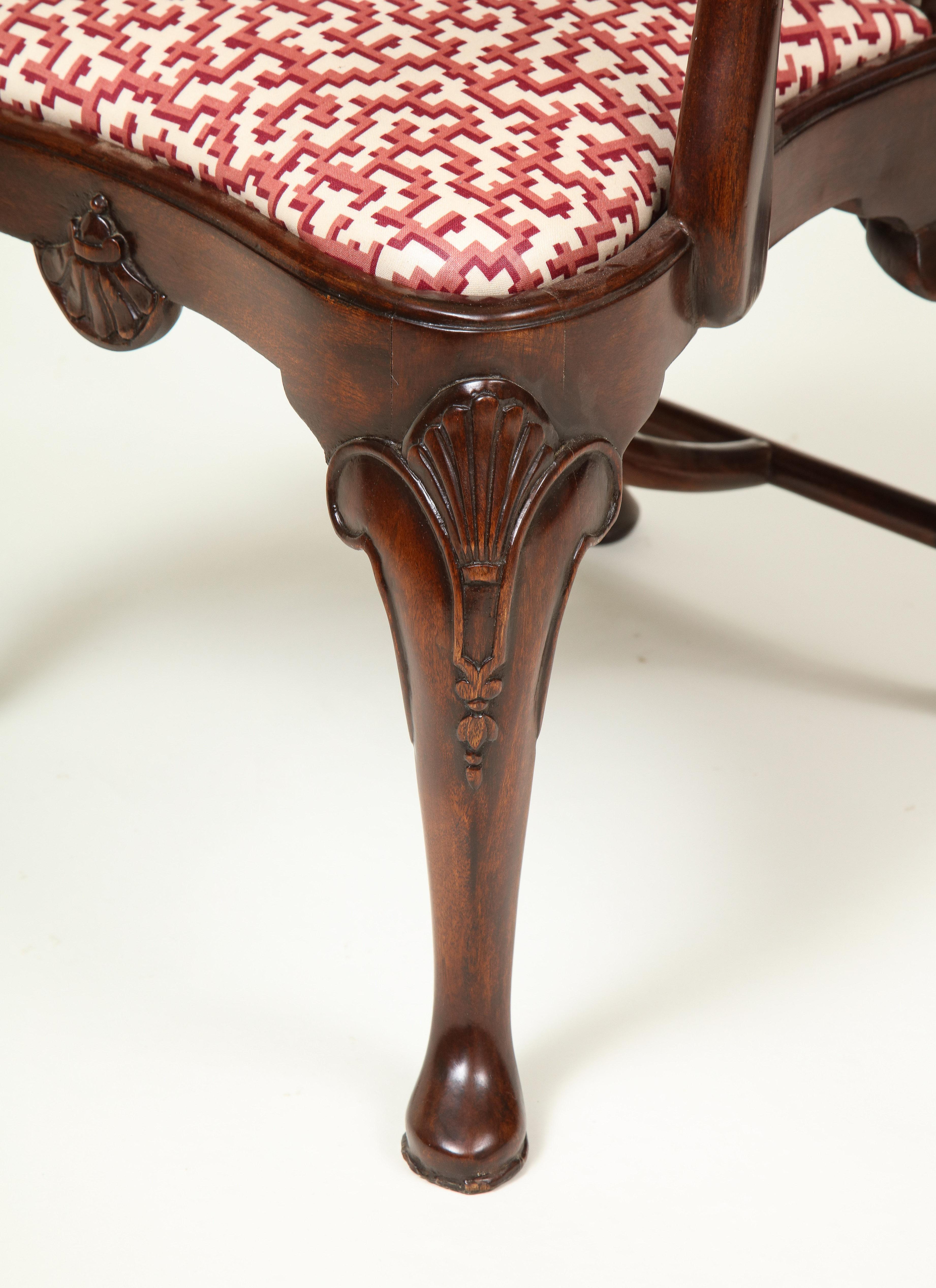 Queen Anne Style Mahogany Child's Chair For Sale 3