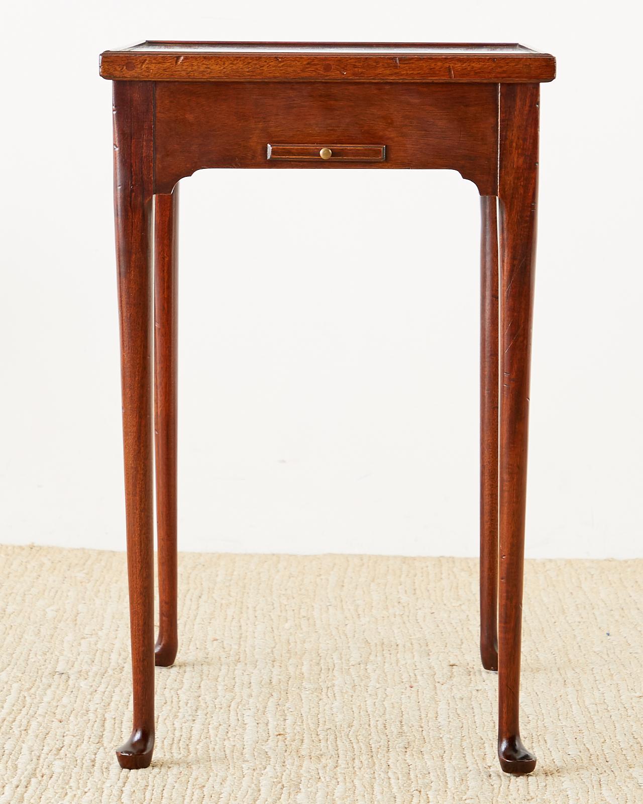 Queen Anne Style Mahogany Flip-Top Game Table 2