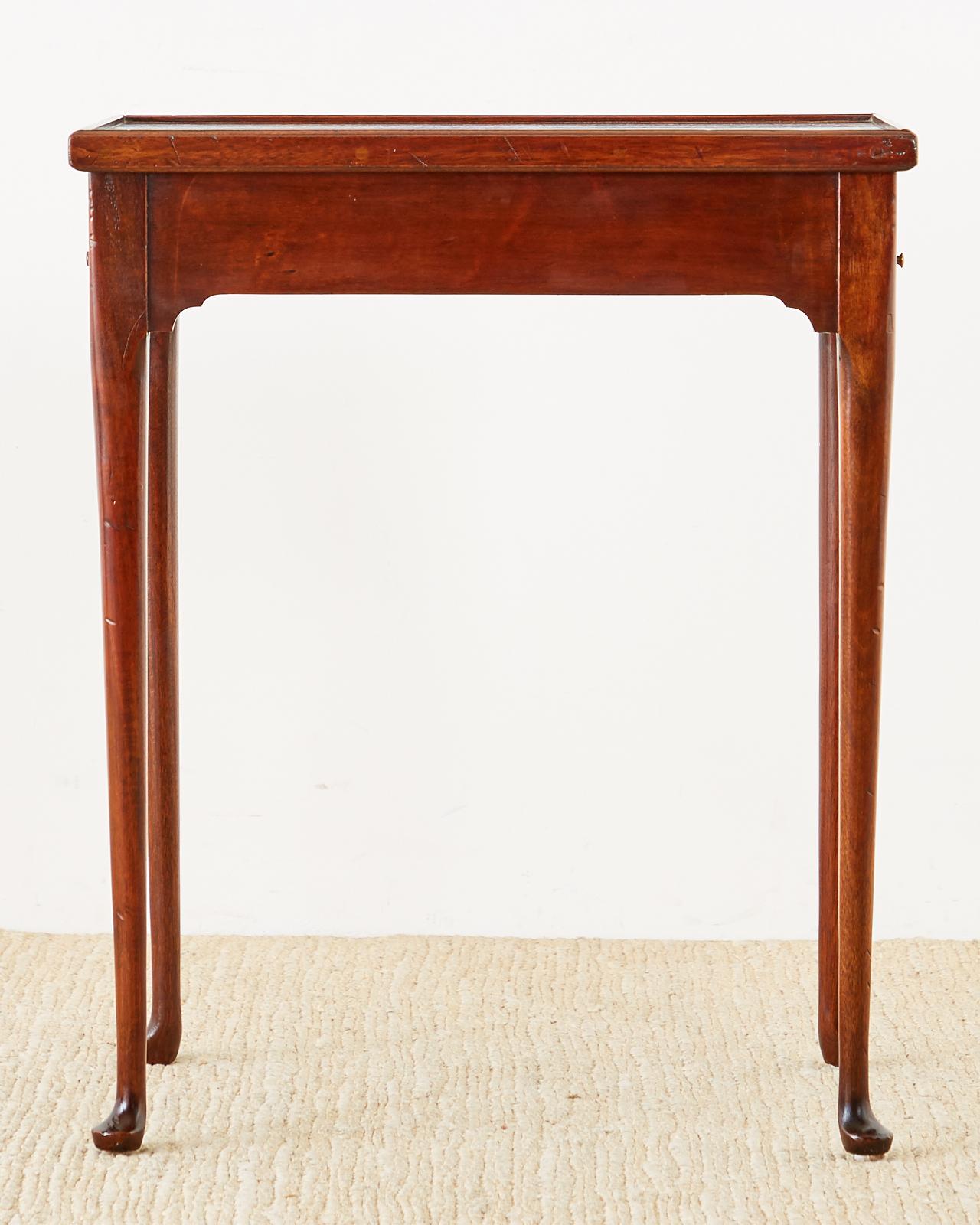 Queen Anne Style Mahogany Flip-Top Game Table 3