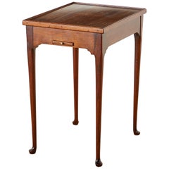 Queen Anne Style Mahogany Flip-Top Game Table