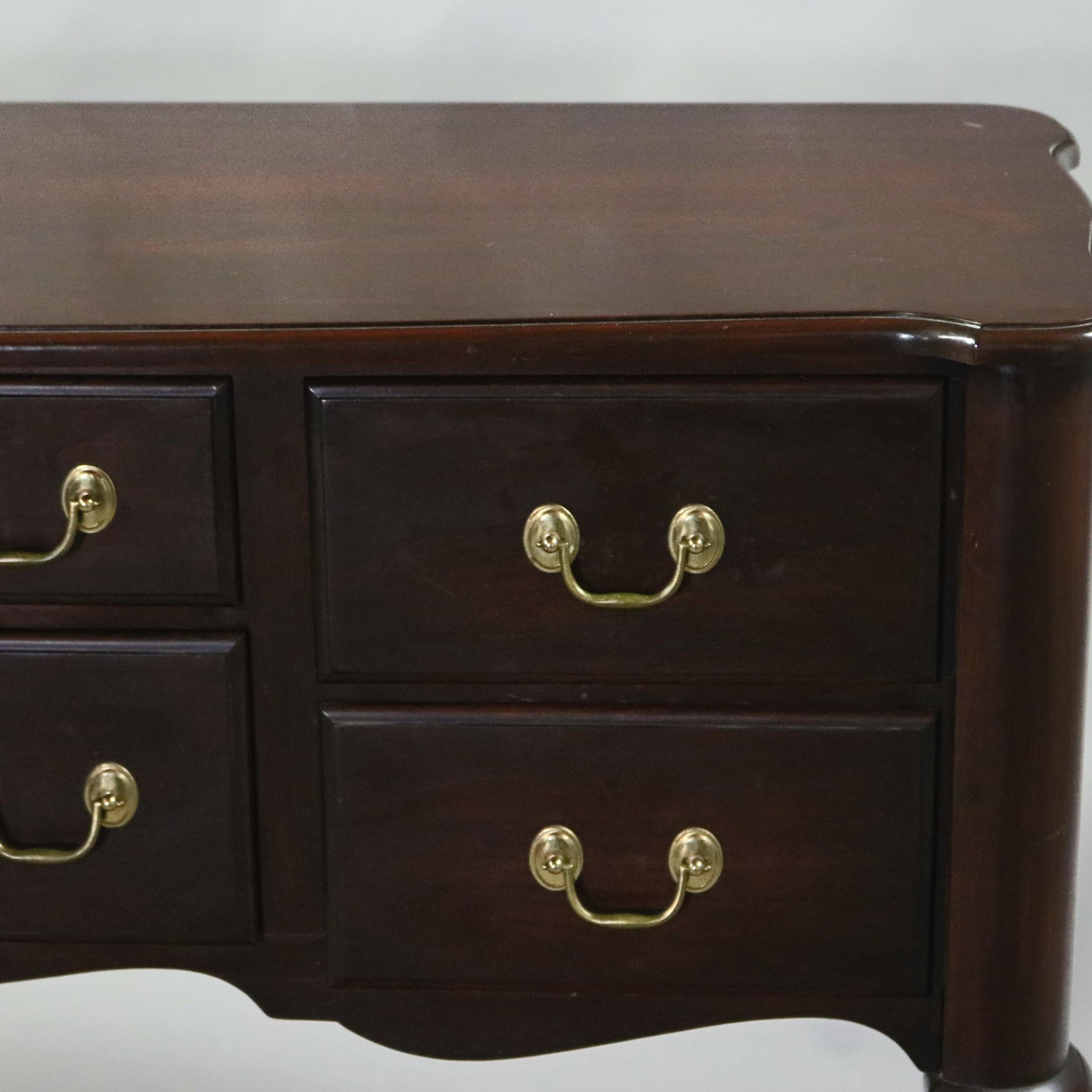 American Queen Anne Style Mahogany Sideboard by Drexel, 20th Century
