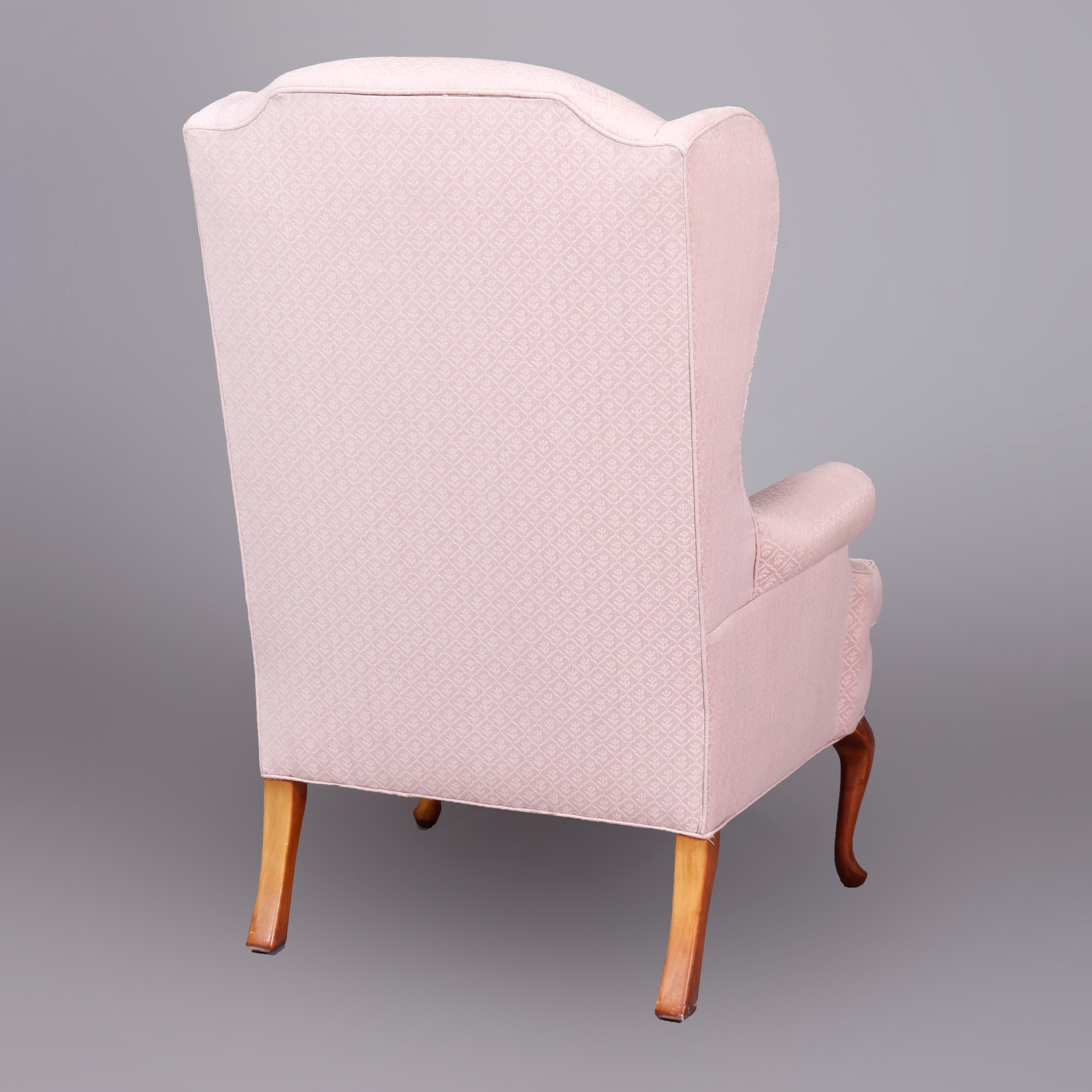 pink queen anne chair