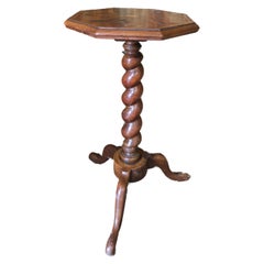Queen Anne style oyster tripod table