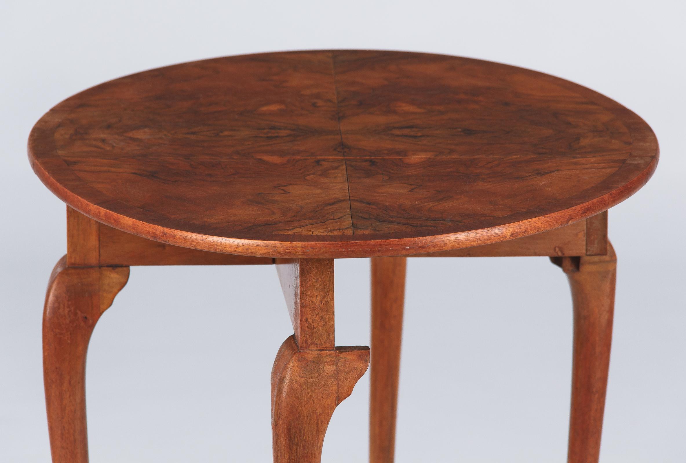 Queen Anne Style Petite Drop-Leaf Table, England, Late 1800s 6