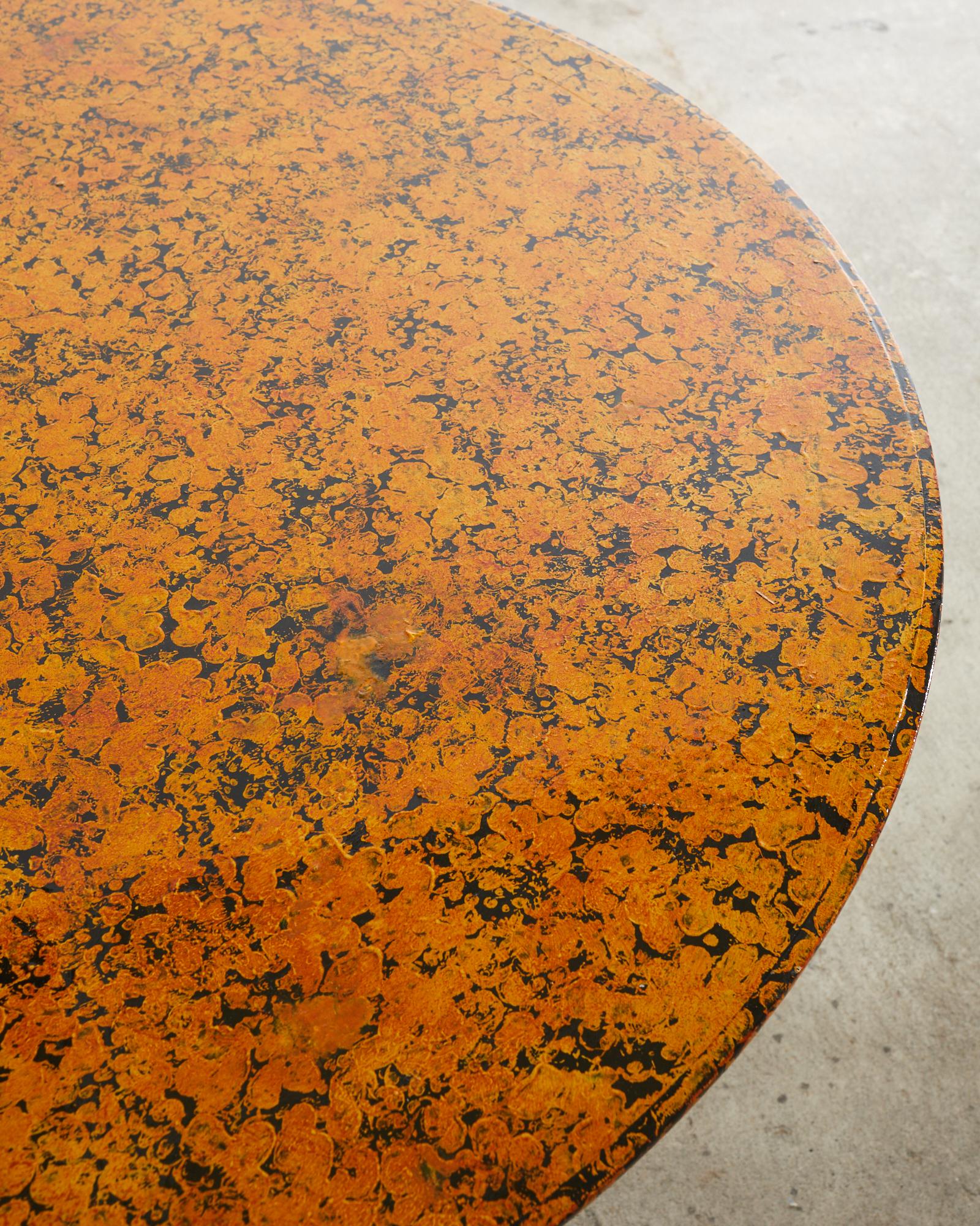 Queen Anne Style Round Dining Table Speckled by Ira Yeager 1