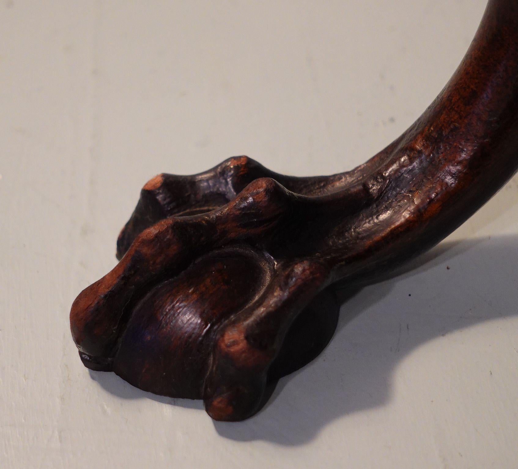 18th Century Chippendale Claw and Ball Foot Candle Stand For Sale 1