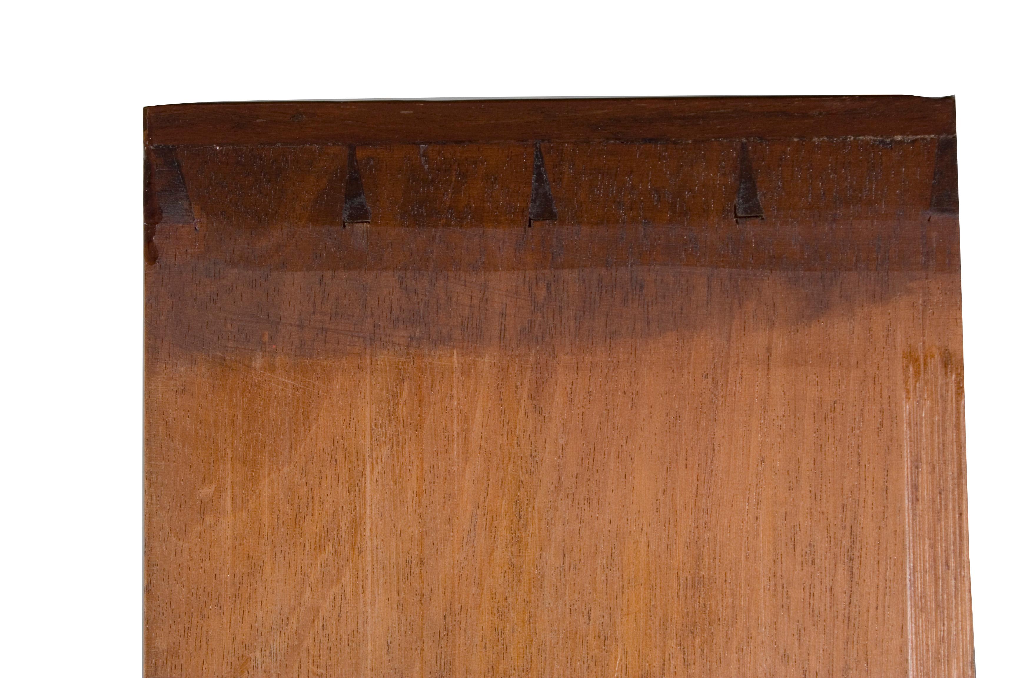 English Queen Anne Style Sideboard Buffet with Back Splash For Sale