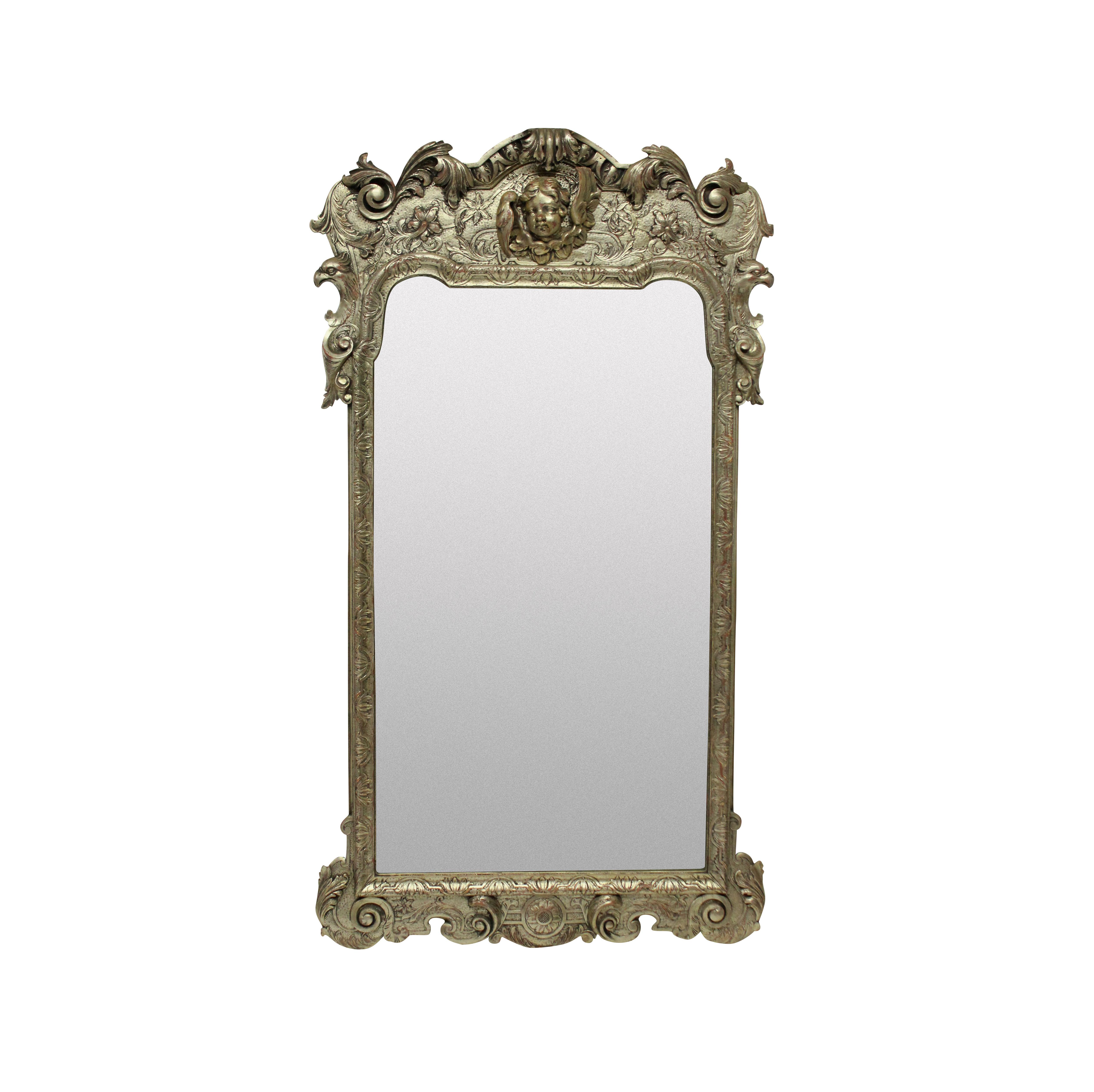 Queen Anne Style Silvered Mirror In Good Condition In London, GB