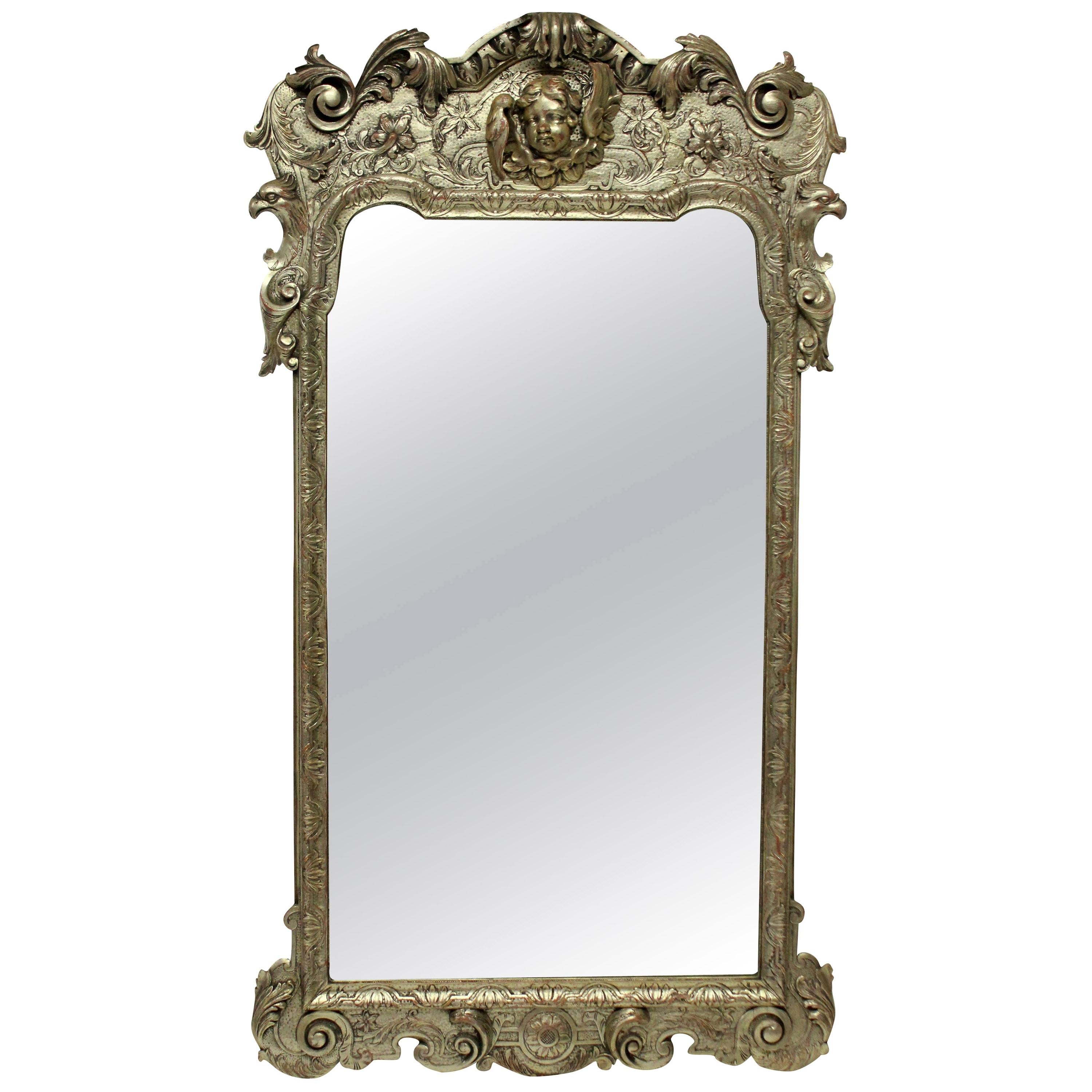 Queen Anne Style Silvered Mirror