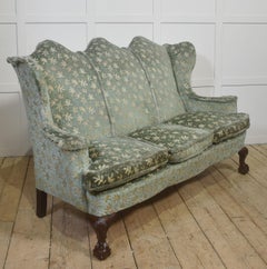 Queen Anne Style Three Seat Sofa