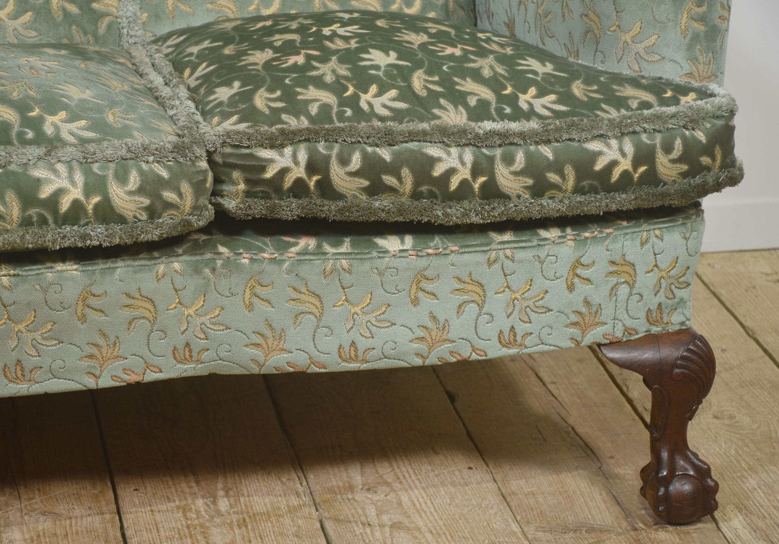 Sofá de tres plazas estilo Queen Anne Madera en venta