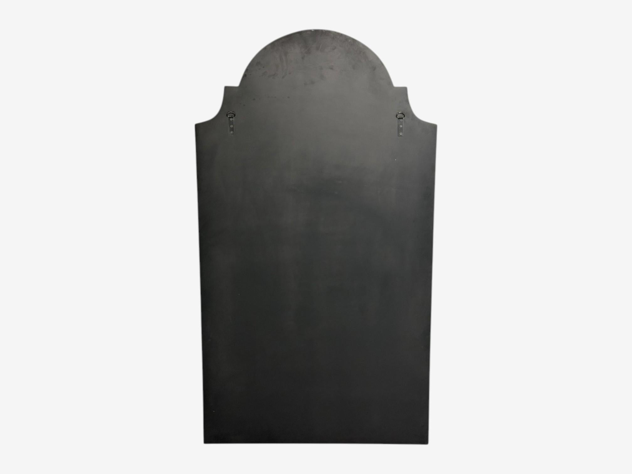 Estilo Queen Anne, Espejos de pared venecianos, Cristal biselado envejecido, Parte superior en forma de cúpula 4