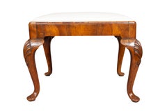 Queen Anne Style Walnut Bench