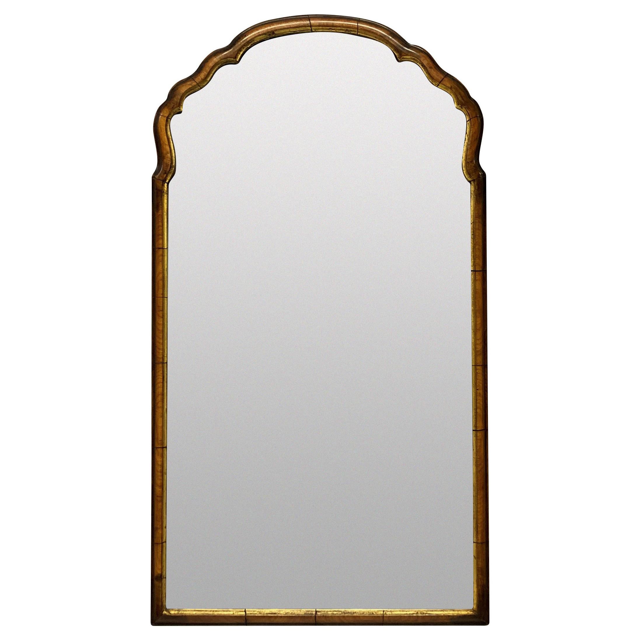 Queen Anne Style Walnut Mirror