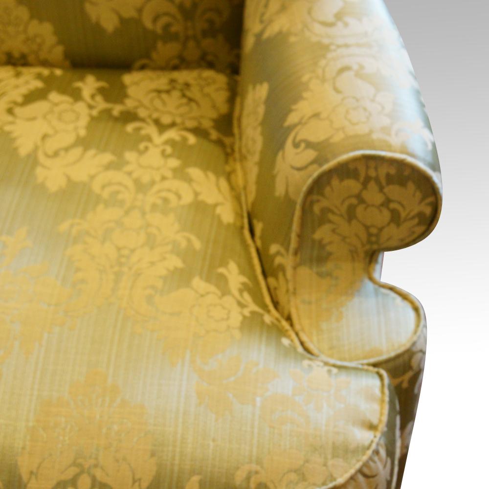 Queen Anne Style Wing Chair 1